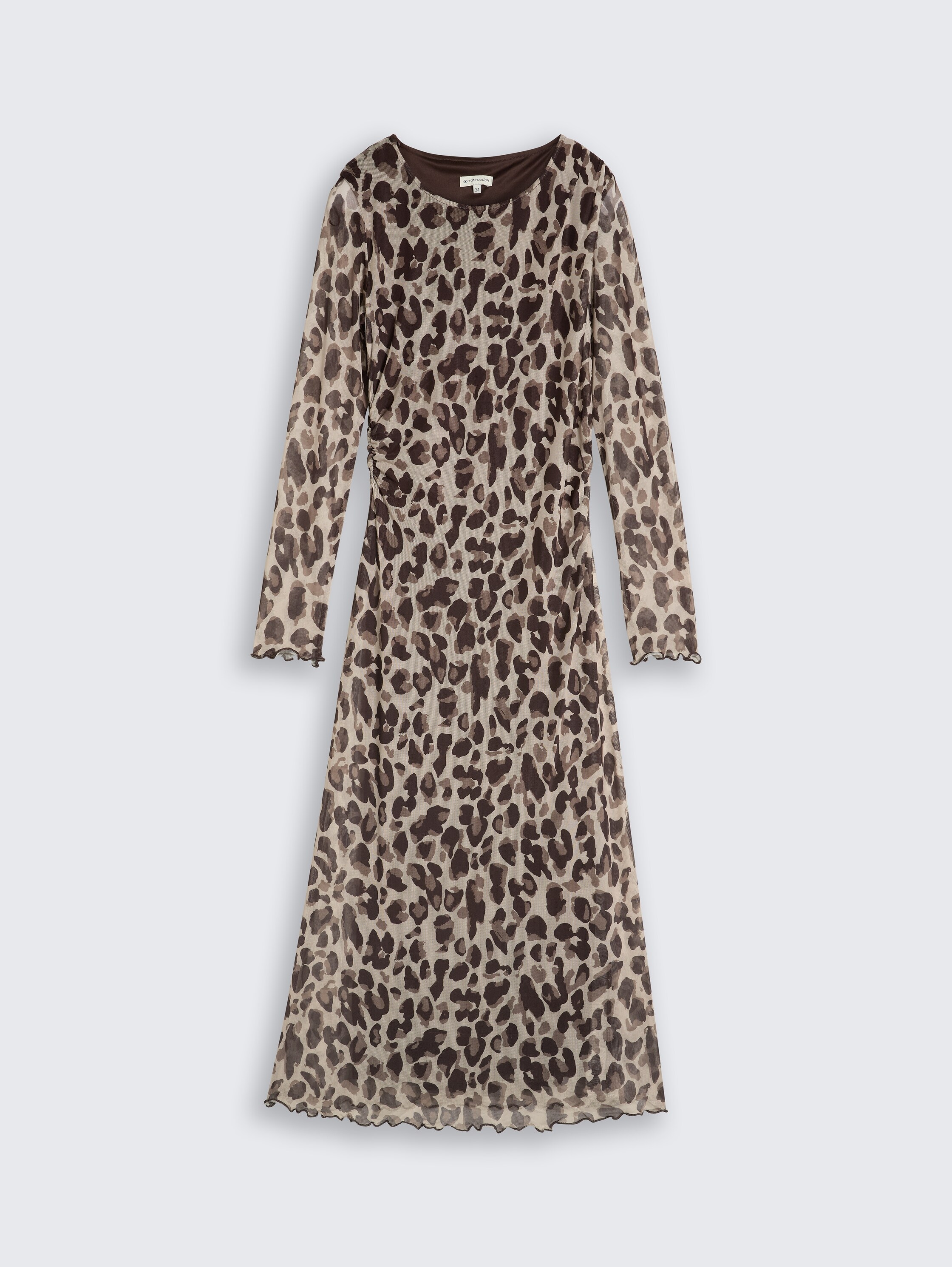 TOM TAILOR Robe en maille »Regular midi« avec motif