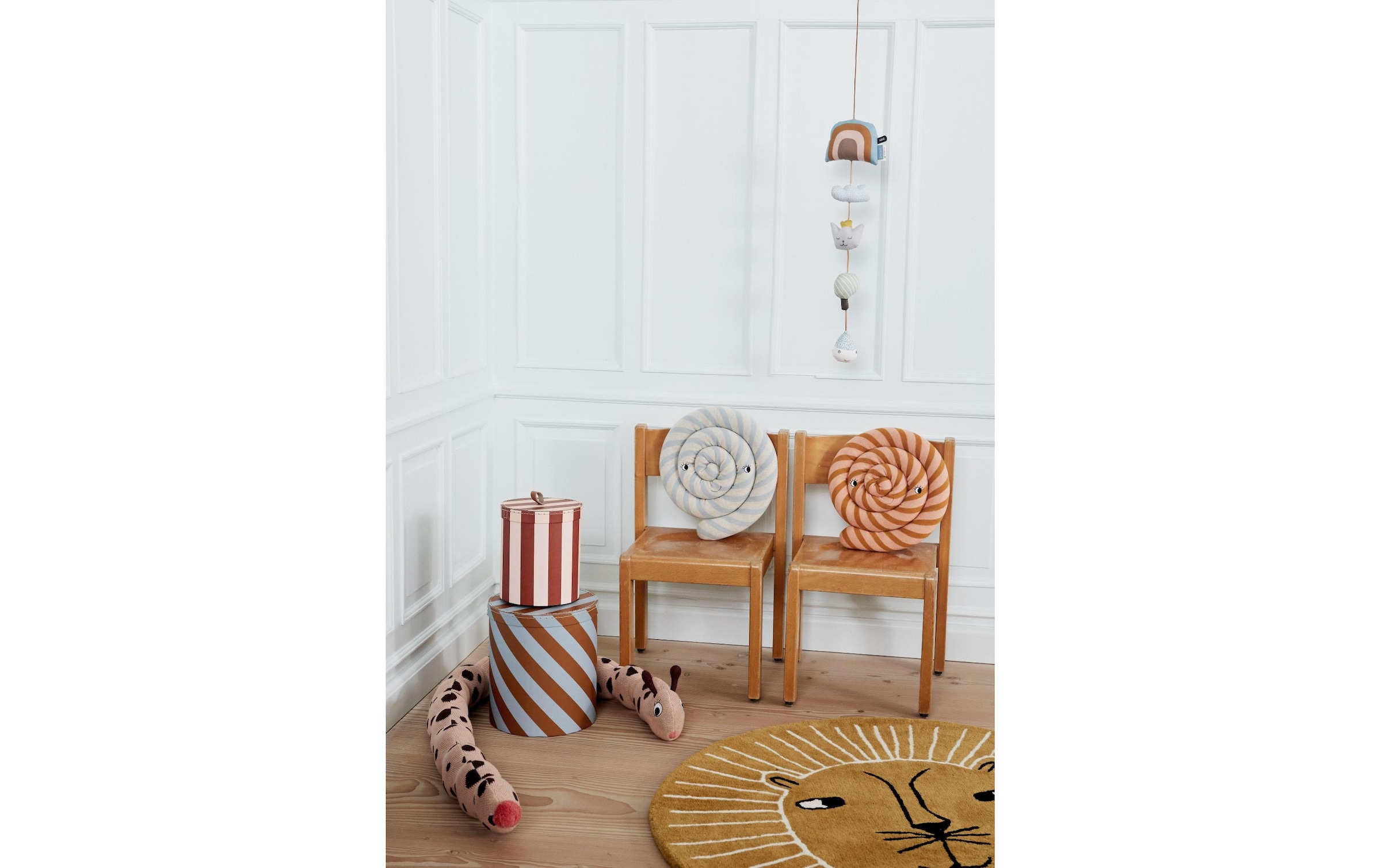 OYOY Kinderteppich »Löwe Ø 95 cm, Braun«