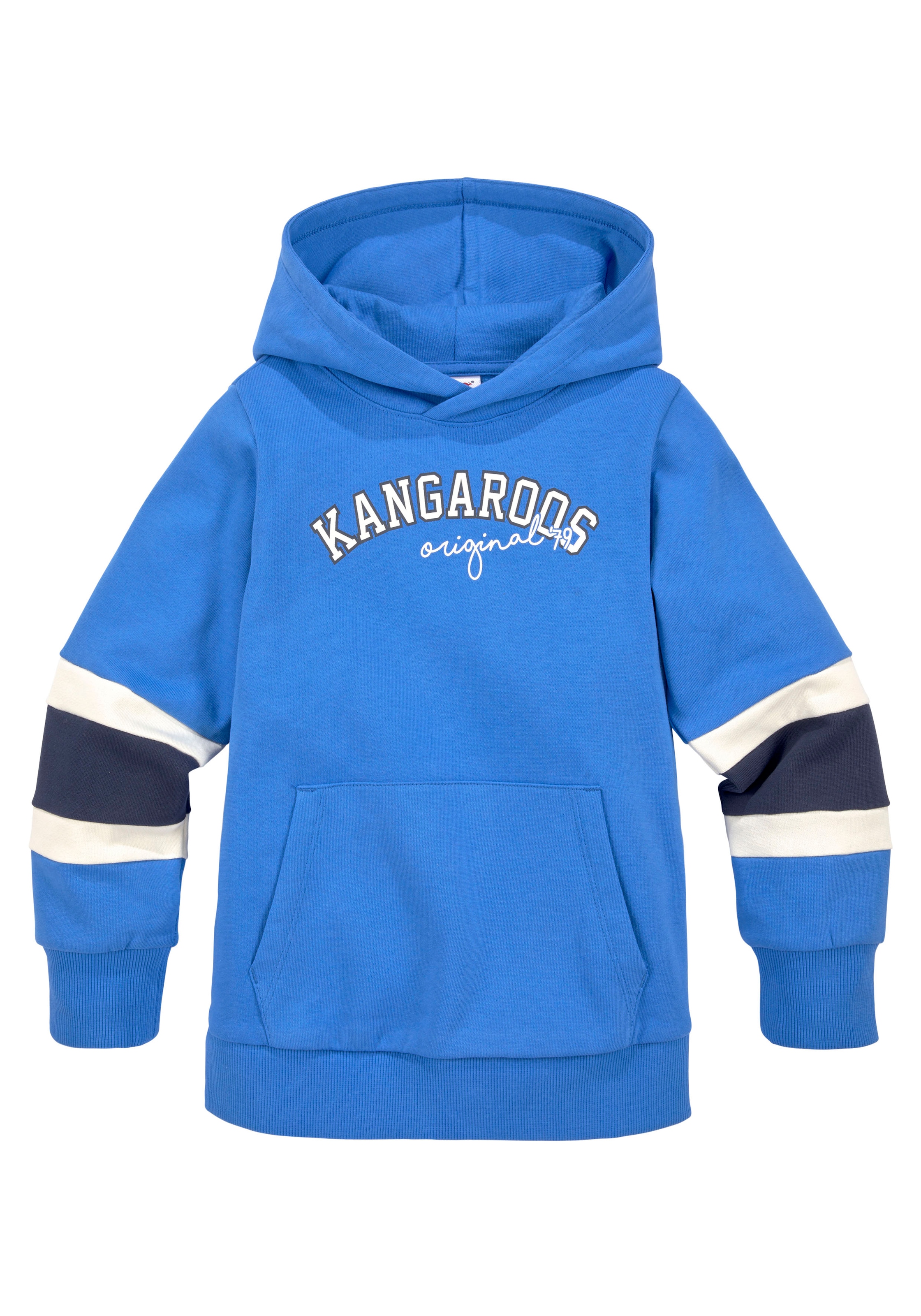 ✌ KangaROOS Kapuzensweatshirt »für mit en Jungen«, Acheter Streifen kleine an ligne den Ärmeln