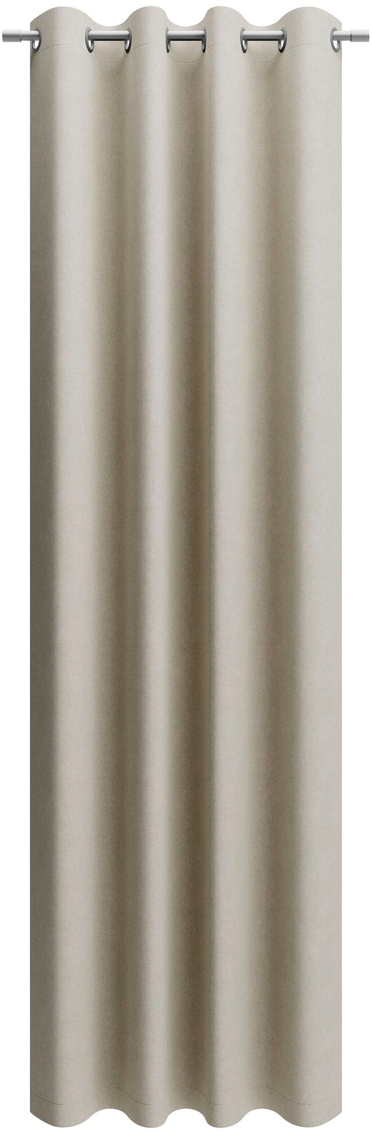 Neutex for you! Vorhang »BELMONDO« Ösen 1 Stk. tlg. Uni mit samtiger Oberfläche, nach Mass