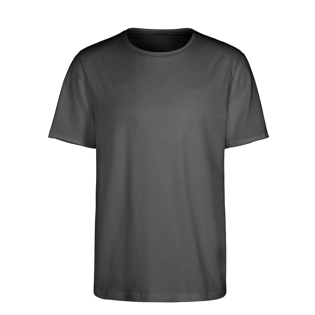 John Devin T-Shirt, (Packung, 2), Regular Fit, Kurzarm, Freizeitshirt mit Rundhals aus reiner Baumwolle