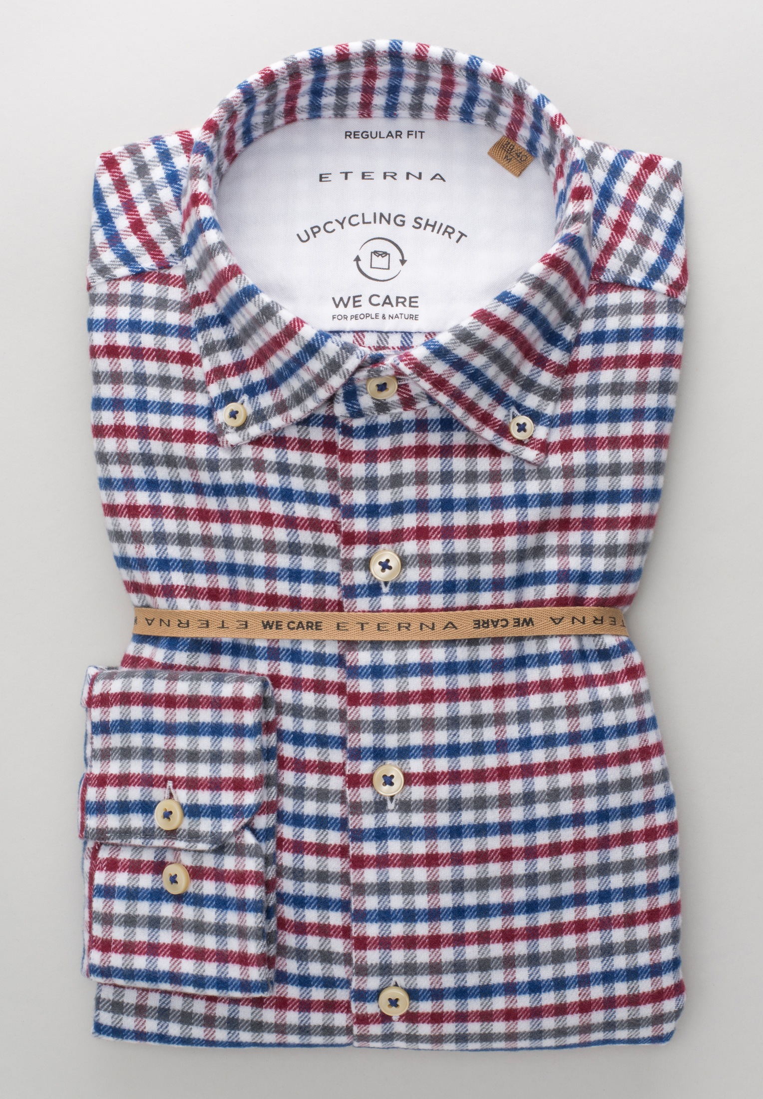 Eterna Langarmhemd »REGULAR FIT« EASY IRON (bügelleicht)