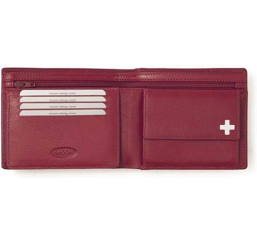   Porte-monnaie »creanorm Portemonnaie Echtleder« Kompaktes Herrenportemonnaie aus Echtleder mit Schweizer Kreuz