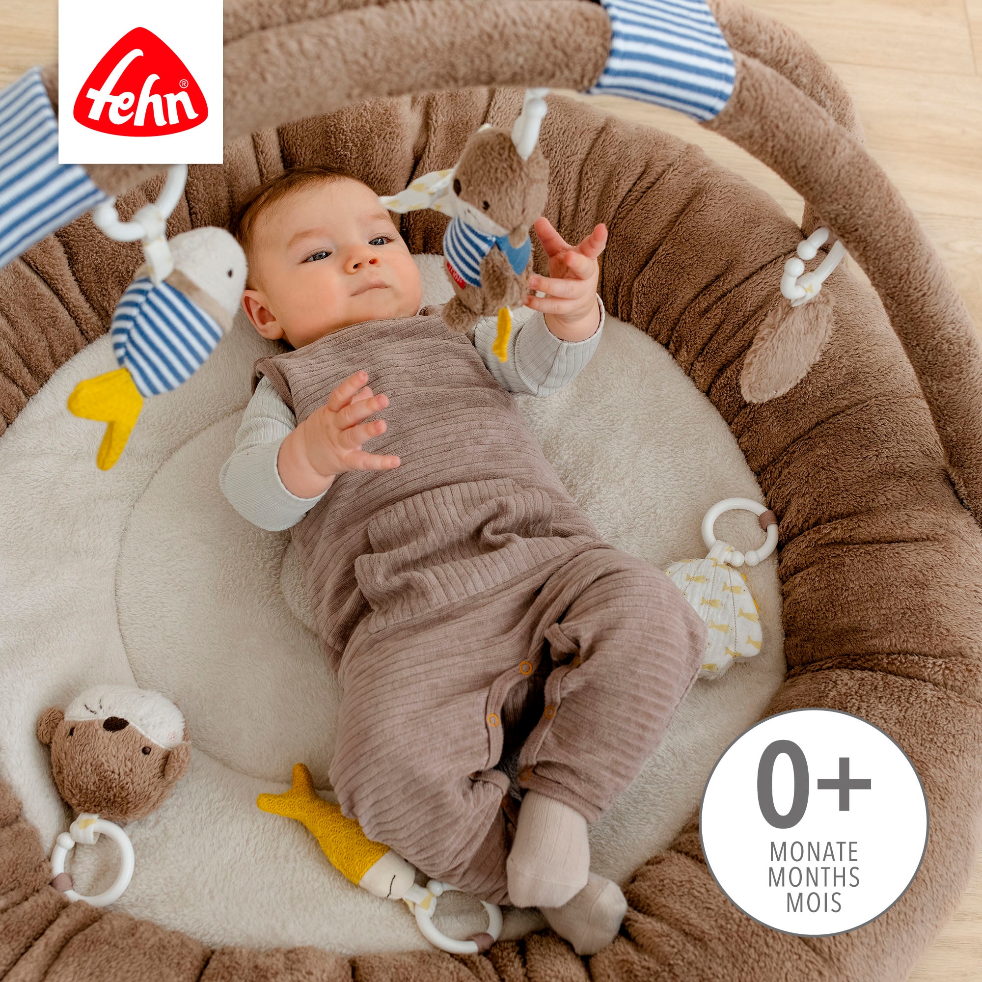 Fehn Baby Gym »Otter Theo, 3-D-Activity-Nest Otter«