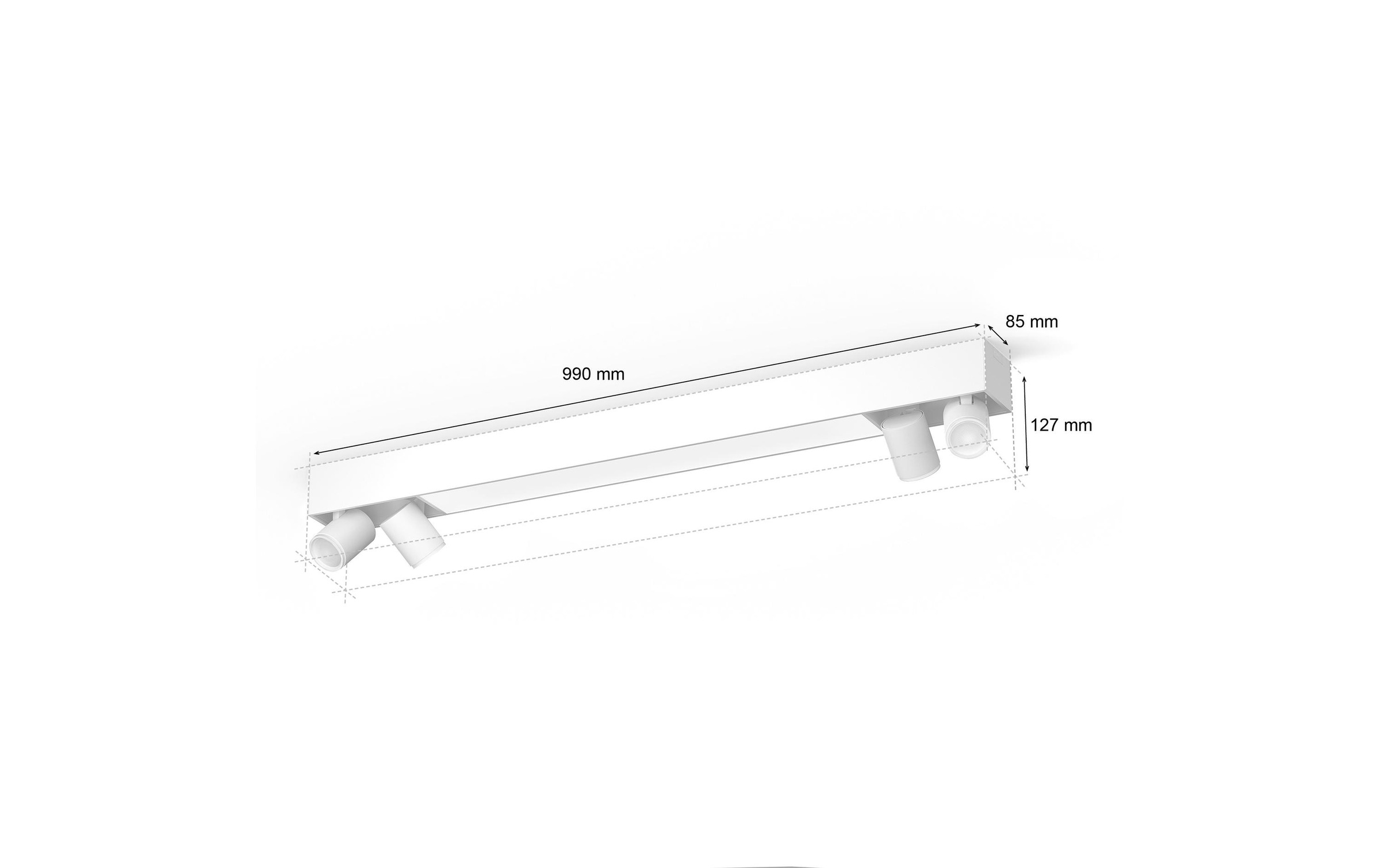 Philips Hue LED Deckenleuchte »Centris 4-Deckenspot«, Leuchtmittel GU10 | LED wechselbar