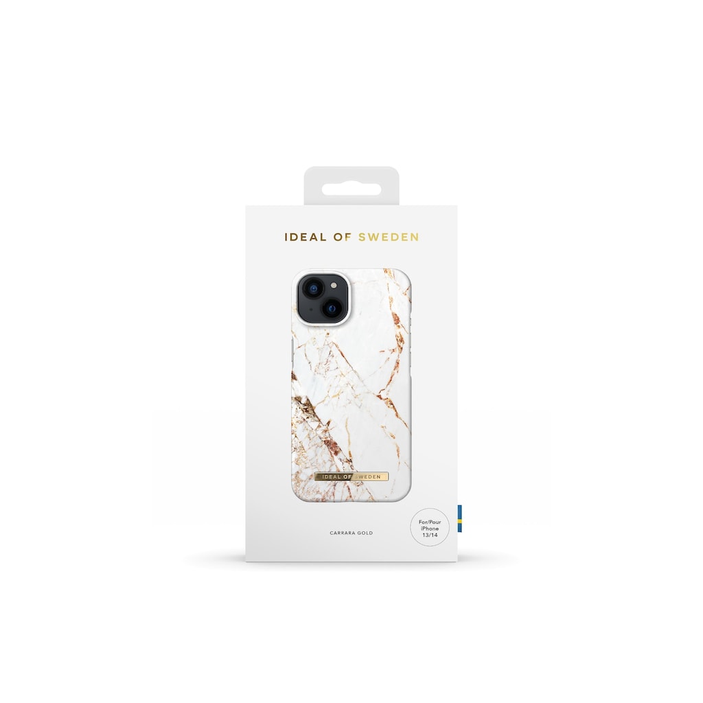iDeal of Sweden Smartphone-Hülle »Carrara Goldfarben iPhone 14«