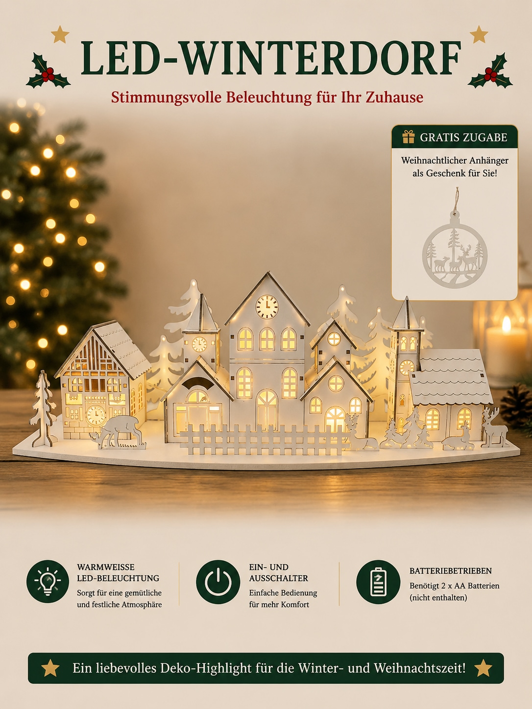 GOODproduct Village de Noël »Weihnachtsszene«