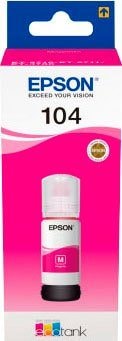 Epson Encre de recharge »104 EcoTank« für EPSON 1 cuis tlg. original Nachfülltinte 104 magenta