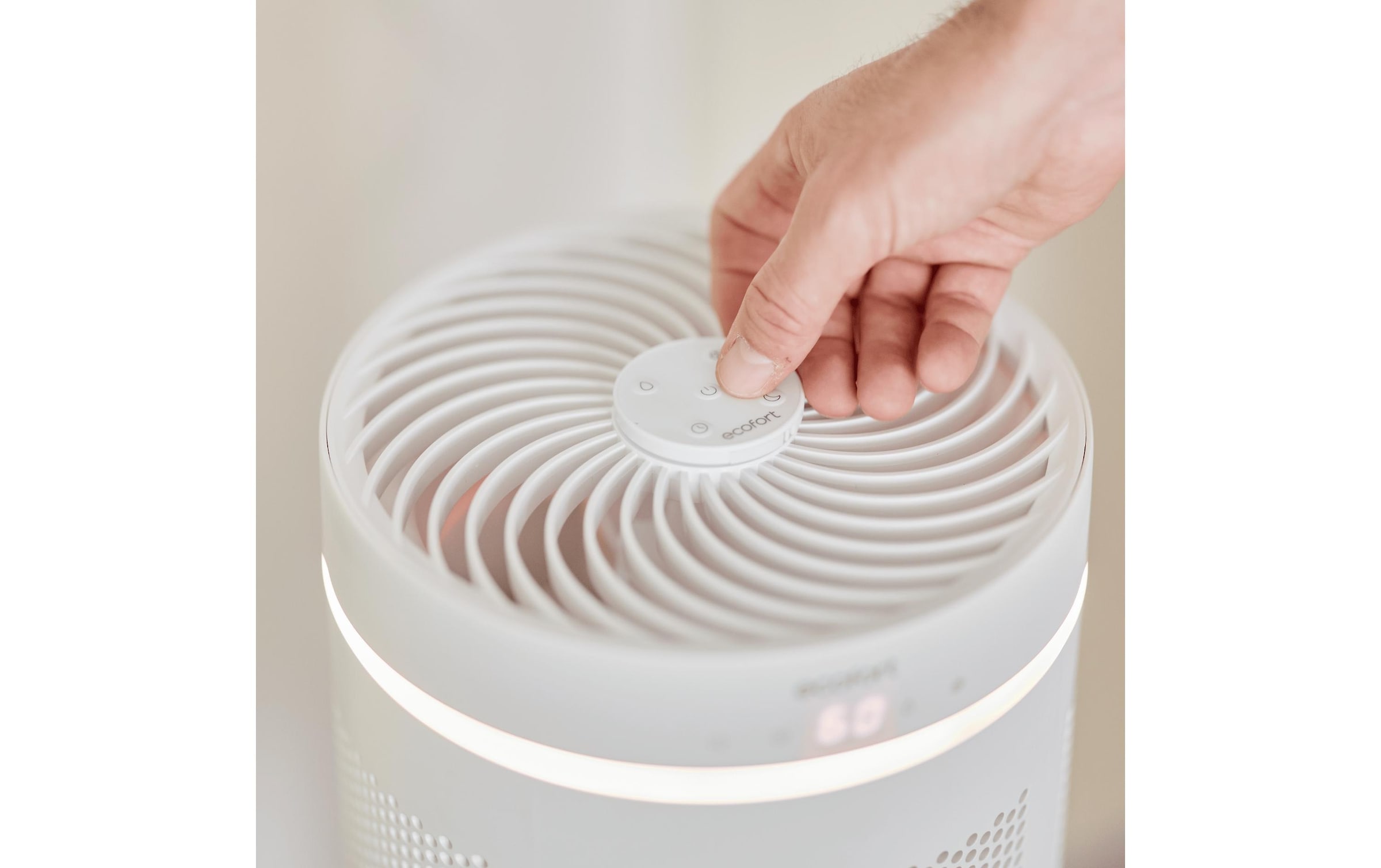   Luftbefeuchter »Ecofort ecoQ HumidAir E300« 4 l Wassertank Gegen trockene Luft: Hygienischer Luftbefeuchter mit waschbarem Filter