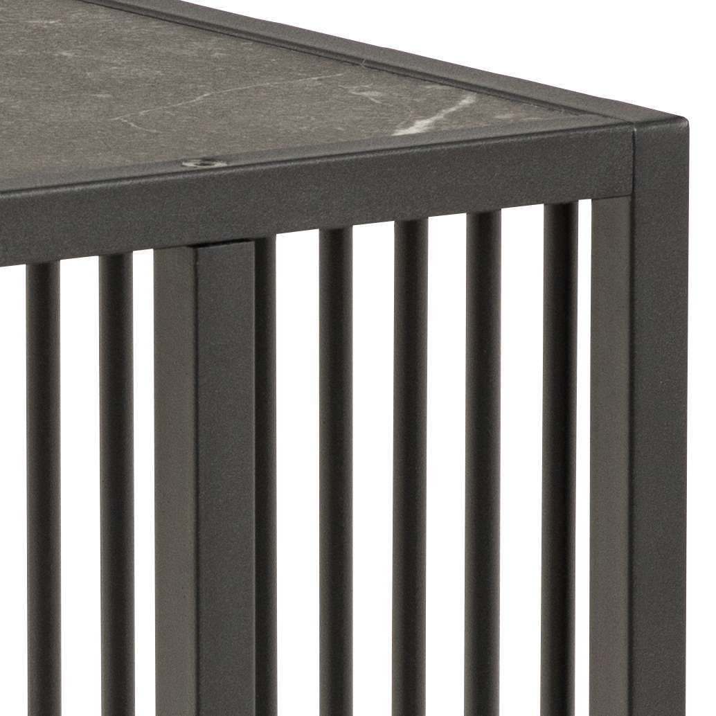 ACTONA GROUP Couchtisch »Strington Beistelltisch, Belastbarkeit bis 20 kg, verschiedene Grössen« Ecktisch, Metalllamellen, in verschiedene Tischplatten, pflegeleicht