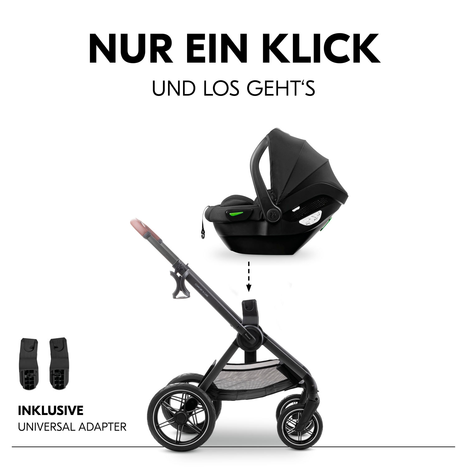 Hauck Poussette combinée »Comfort N Care« 22 kilos Belastbarkeit bis 22 kg