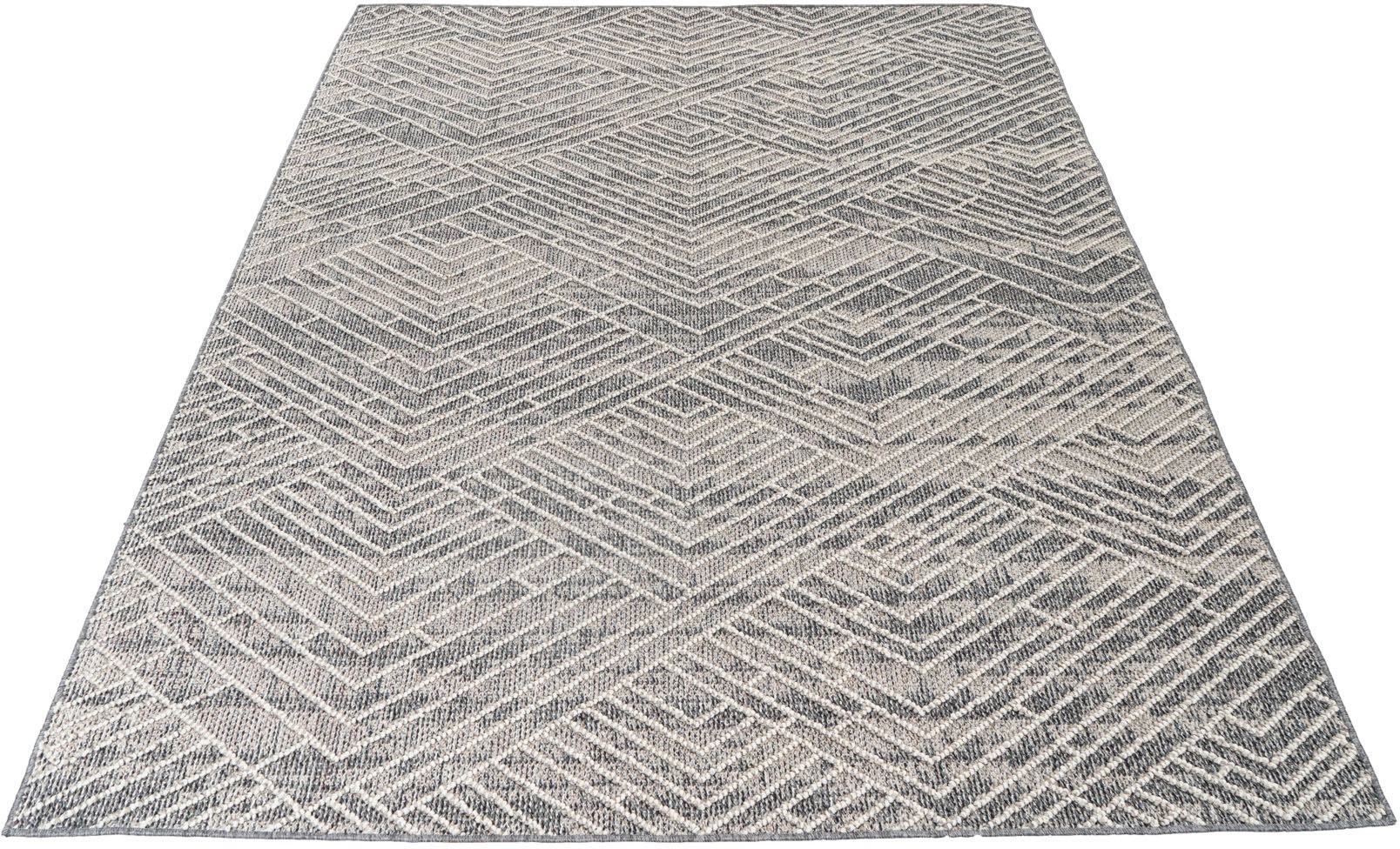Image of Obsession Teppich »My Sherpa 371«, rechteckig, 8 mm Höhe, Hoch-Tief-Struktur, geometrisches Design, meliertes Garn, In- und Outdoor geeignet, Wohnzimmer bei Ackermann Versand Schweiz
