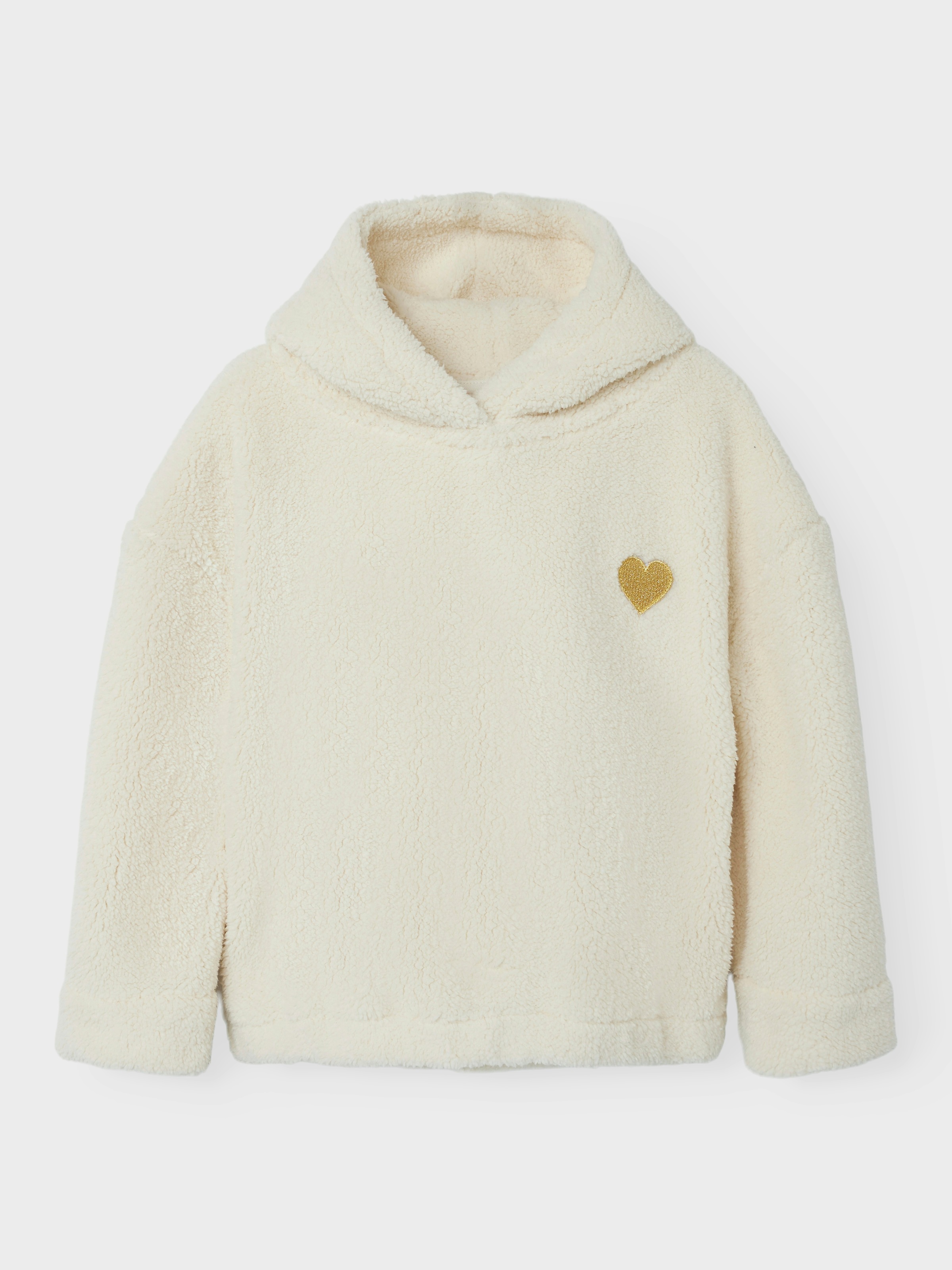 Name It Kapuzensweatshirt »NKFODINE LS TEDDY PULLOVER WH PS«