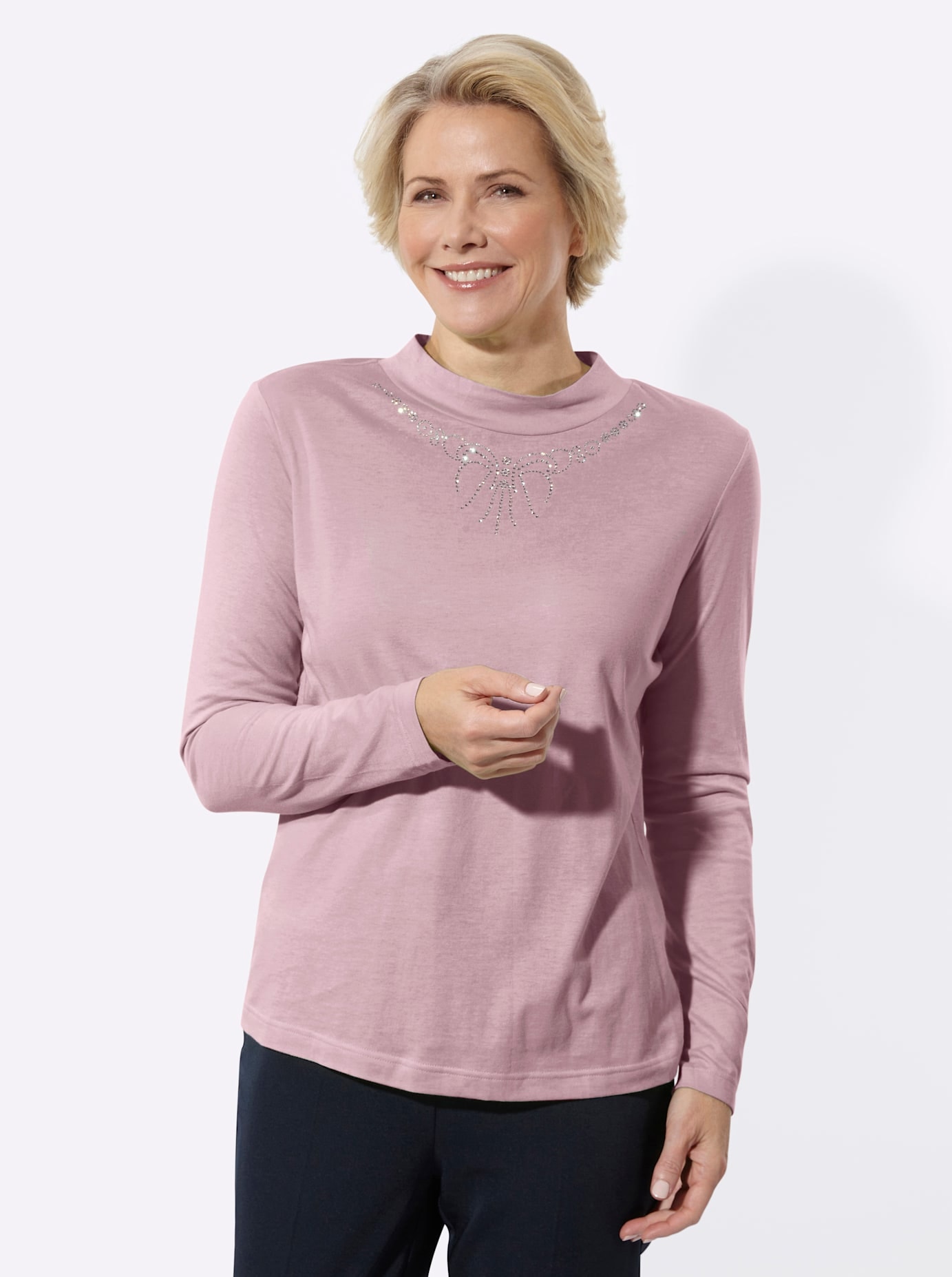 Classic Langarmshirt »Stehkragen-Shirt« 1
