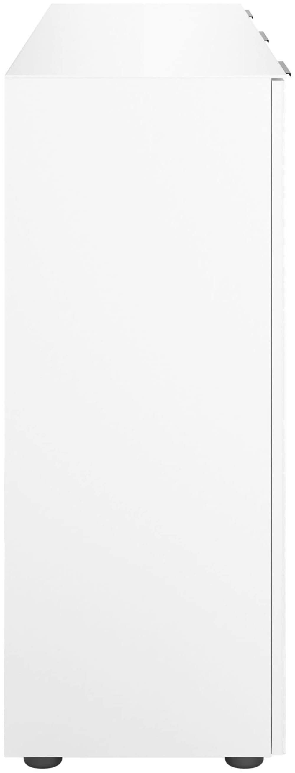 Manjana Möbel Sideboard »Style« mit Metallgriffen & Glasfront, Soft-Close, Selbsteinzug, in 2 Breiten