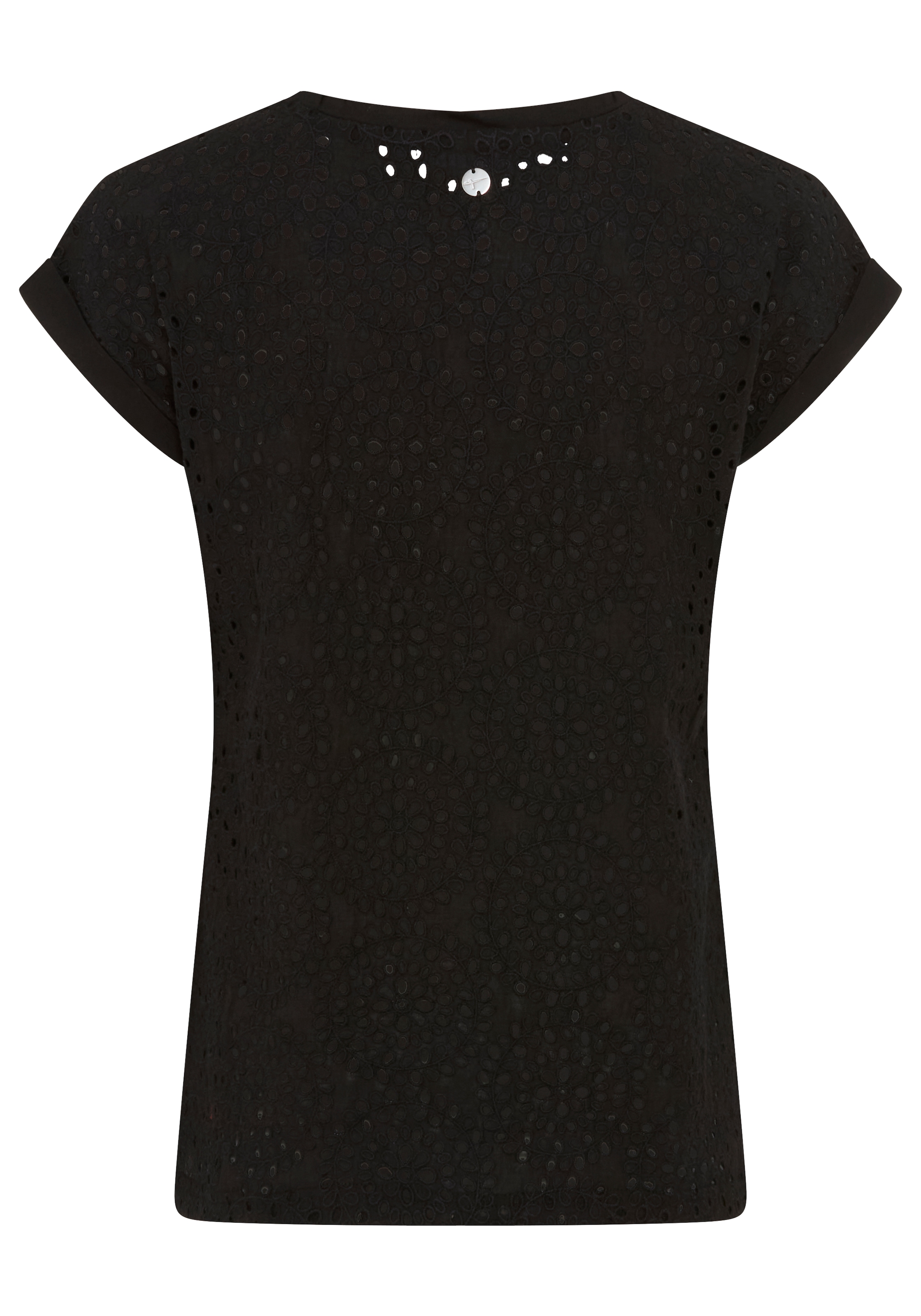 Tamaris Spitzenshirt mit femininer Lochstickerei, femininer Stil