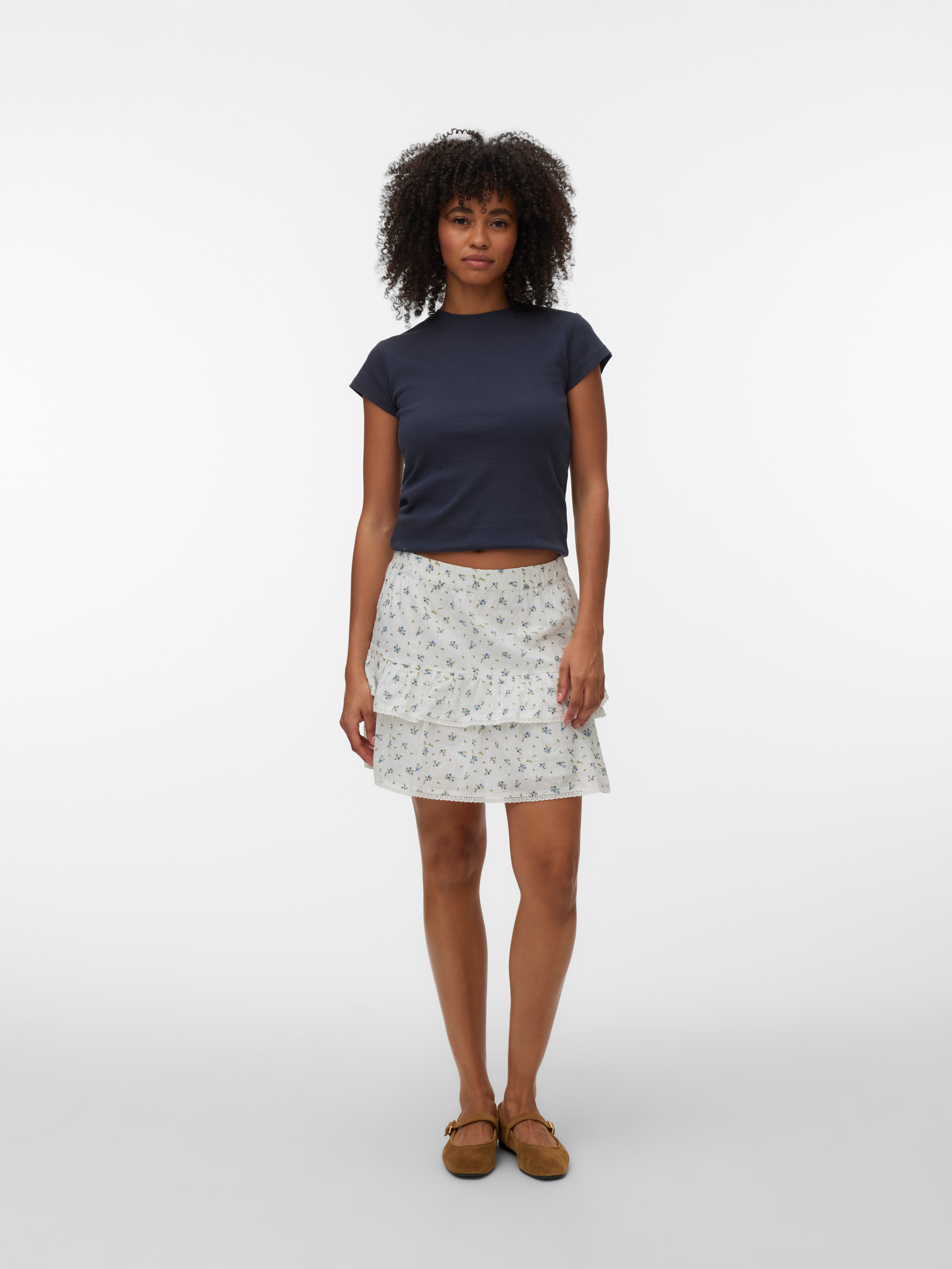 Vero Moda Minijupe »VMTRINE NW SHORT SKIRT WVN NOOS« Coton