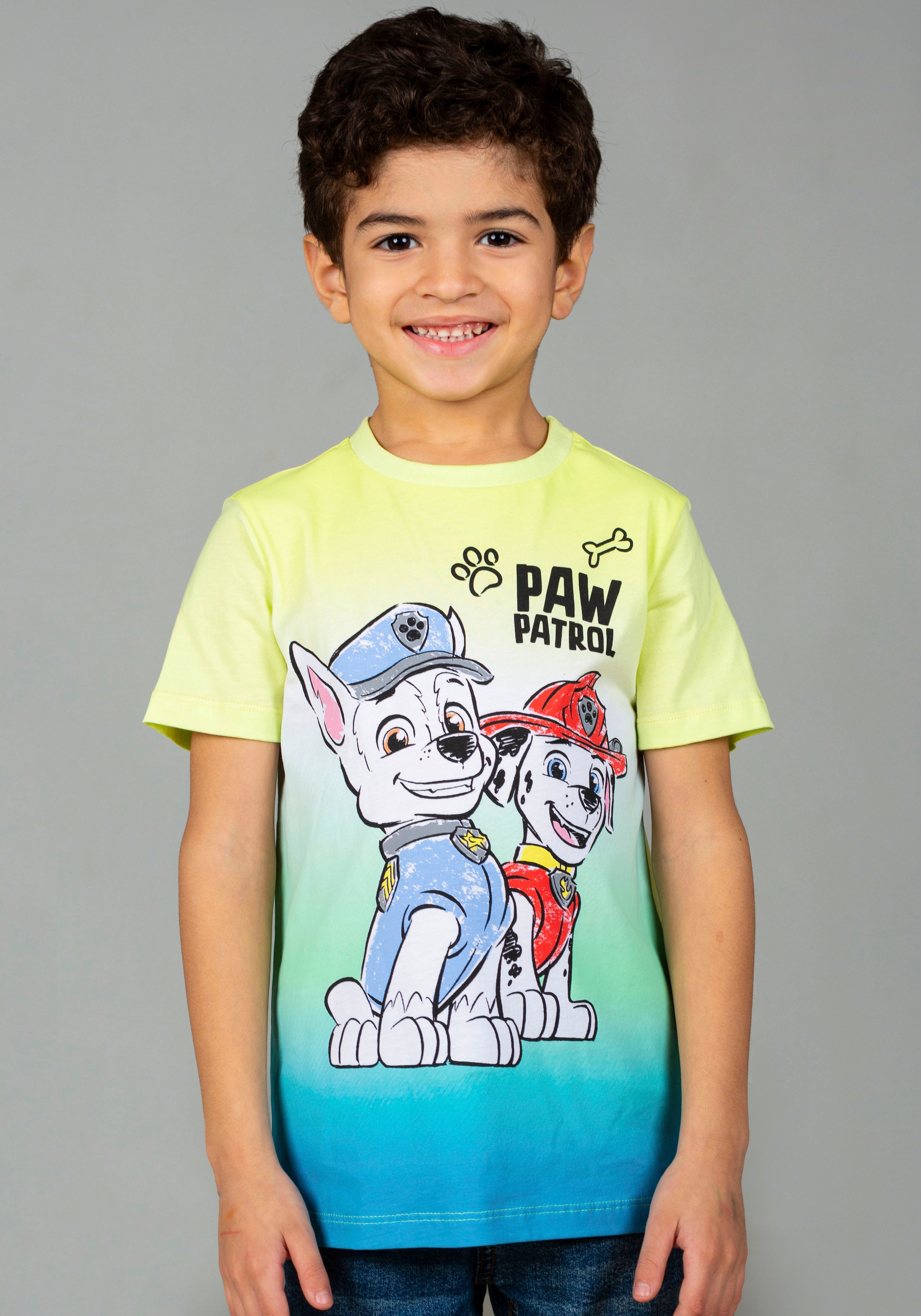 Image of PAW PATROL Kurzarmshirt "Paw Patrol" mit grossem Frontmotiv
