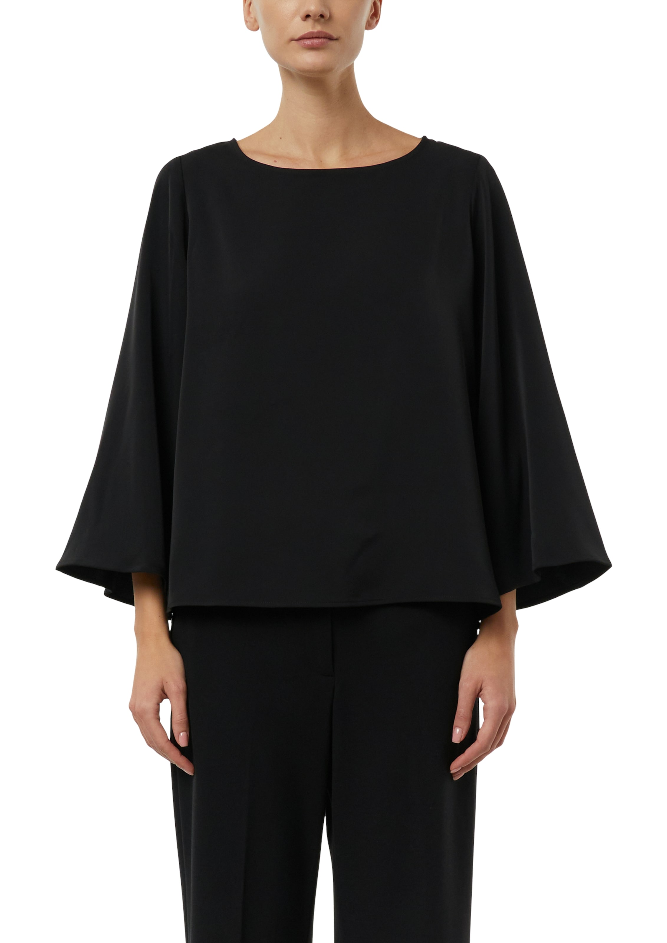 Image of Comma Shirtbluse Sommerbluse 3/4-Arm mit weiten Ärmeln
