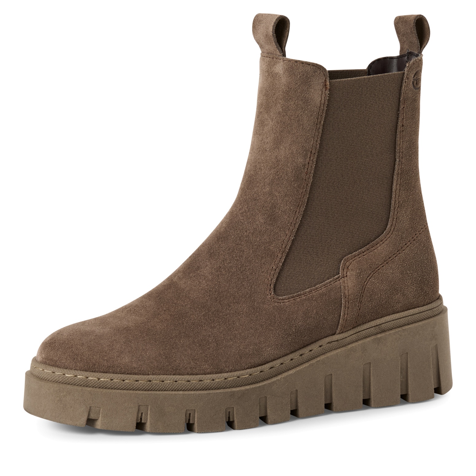 Image of Tamaris Chelseaboots Stiefelette, Schlupfschuh mit T-Logoprägung