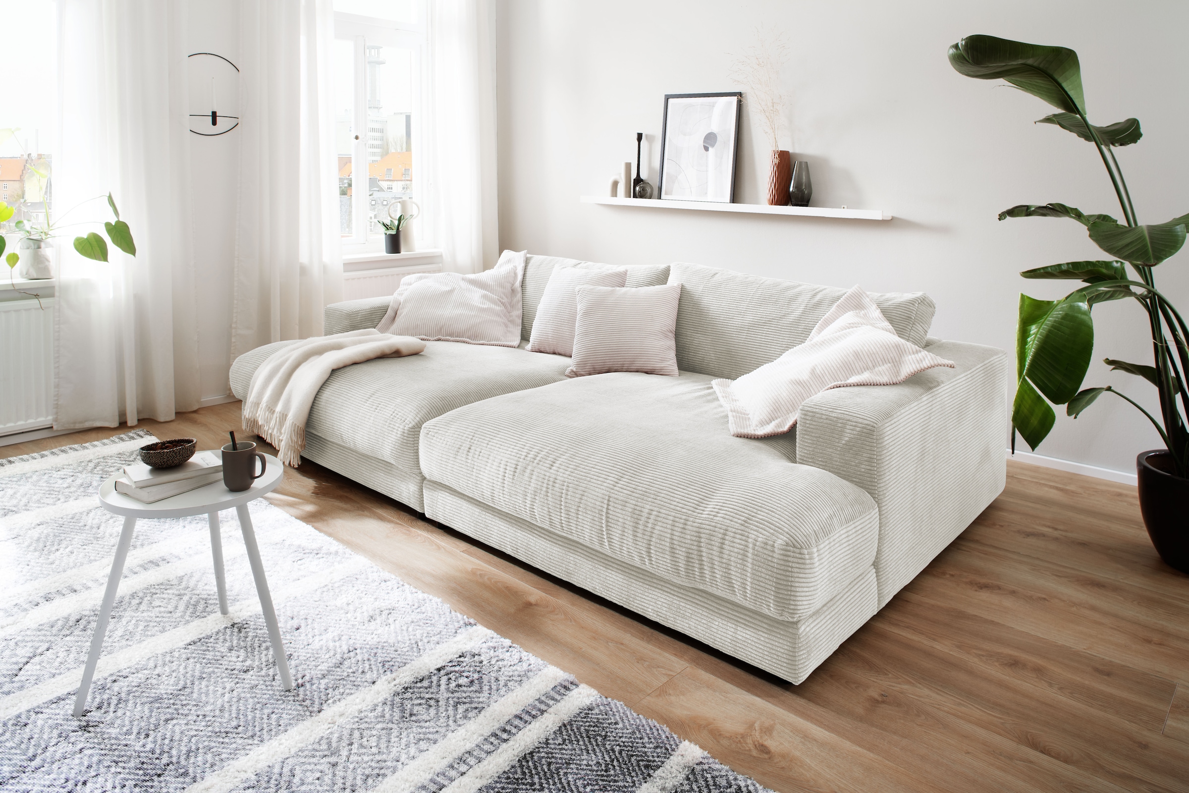 Home affaire Loungesofa »Enisa, B/T/H: 290/170/85 cm« Zeitloses und stylisches Loungemöbel, Mega-Sofa, Big-Sofa XXL