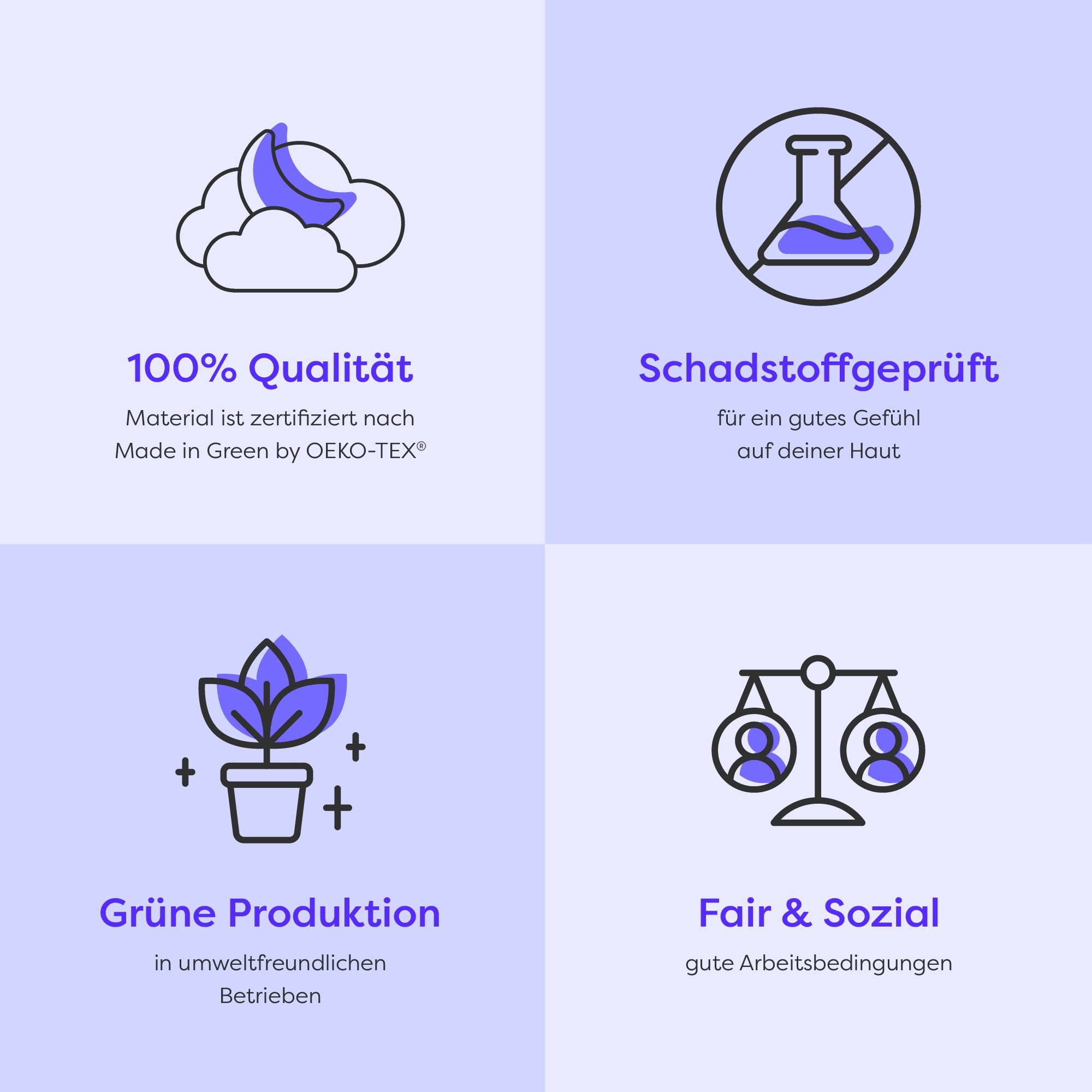 Wolkenfeld Kissenbezug »Mikrofaser Kissenbezug - Allergiker Kopfkissenbezug - unfassbar weich« Grösse 80x80, 40x80 und 70x90 cm; versteckter Reissverschluss