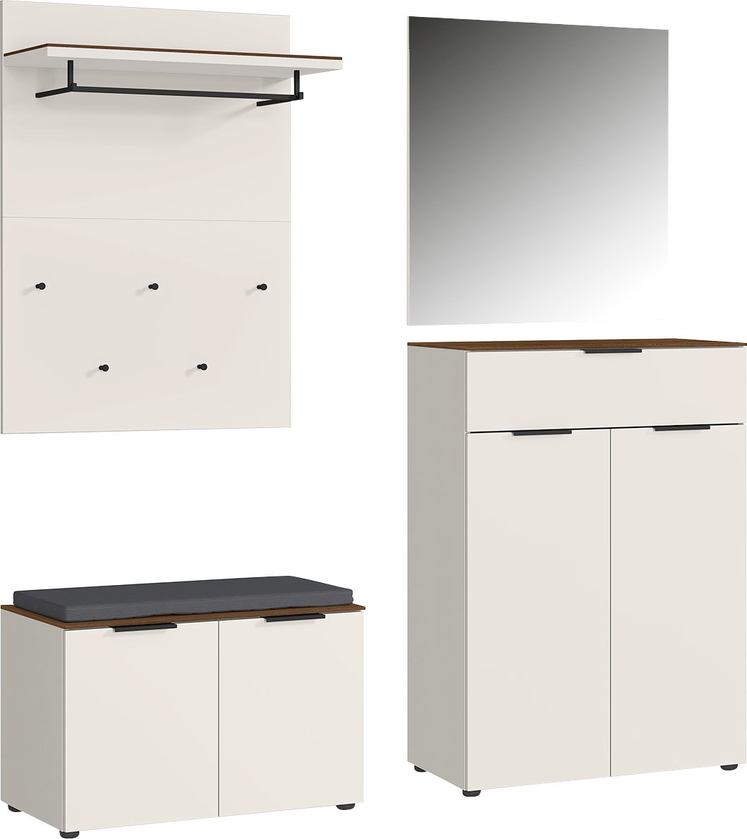 Image of GERMANIA Garderoben-Set »California«, (5 St.), mit filigraner Deckplatte bei Ackermann Versand Schweiz