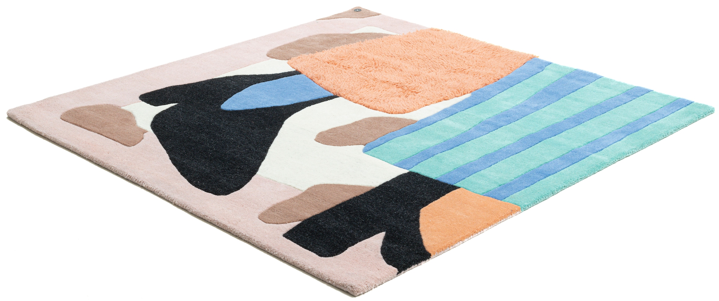 TOM TAILOR HOME Designteppich »Bings Do a little dance«, rechteckig, 10 mm Höhe, Kurzflor, reine Wolle, modernes Design