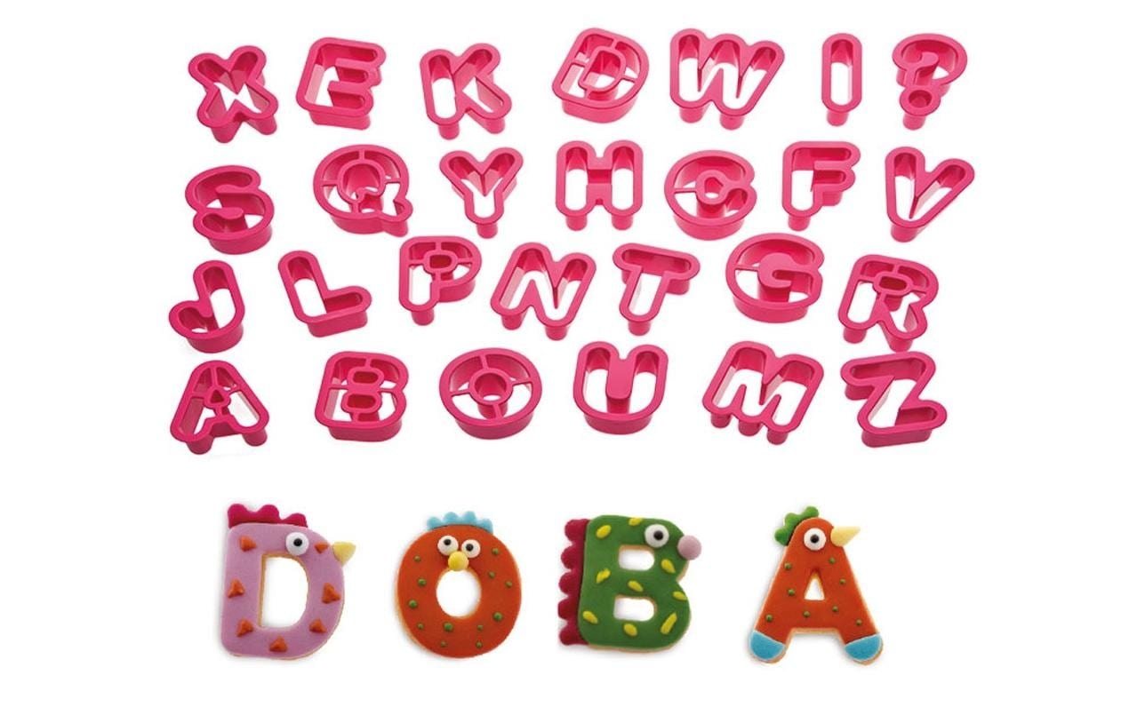 Ausstechform »Decora 27 Stück, Alphabet«, Kunststoff, (27 St.)