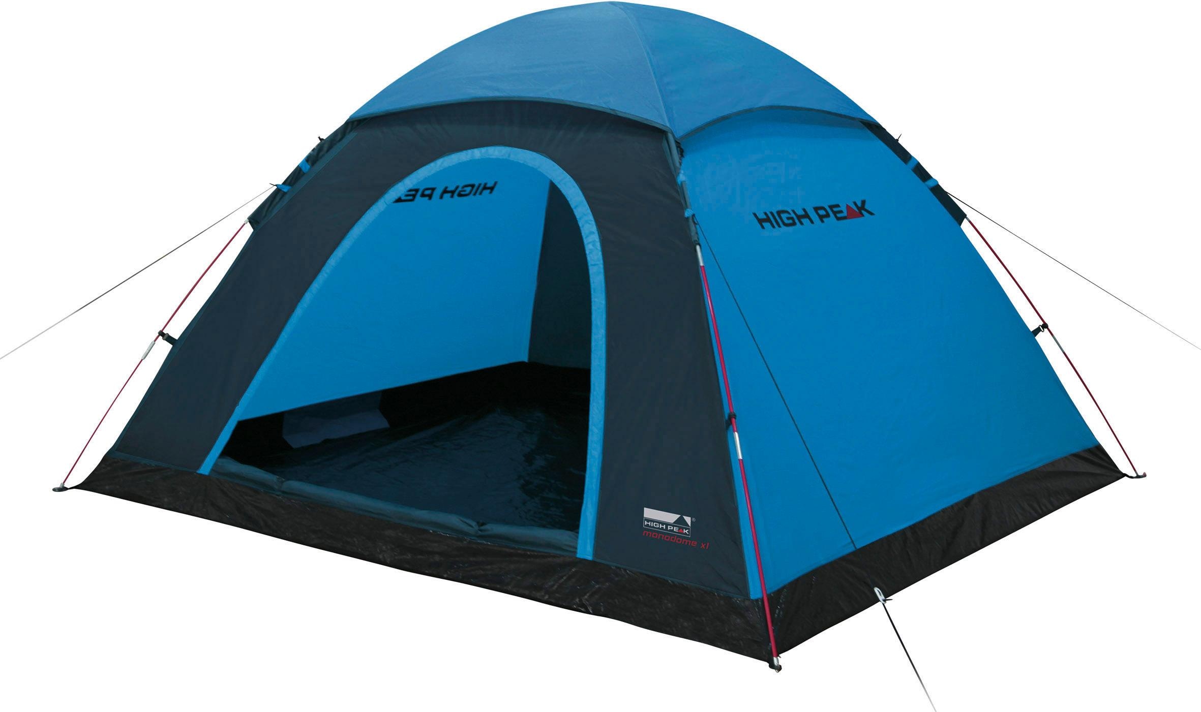 High Peak, Kuppelzelt »Monodome XL« 4 Personen mit Transporttasche, blau, grau, B/H/L: 240cm x 130cm x 210cm, Kuppelzelt