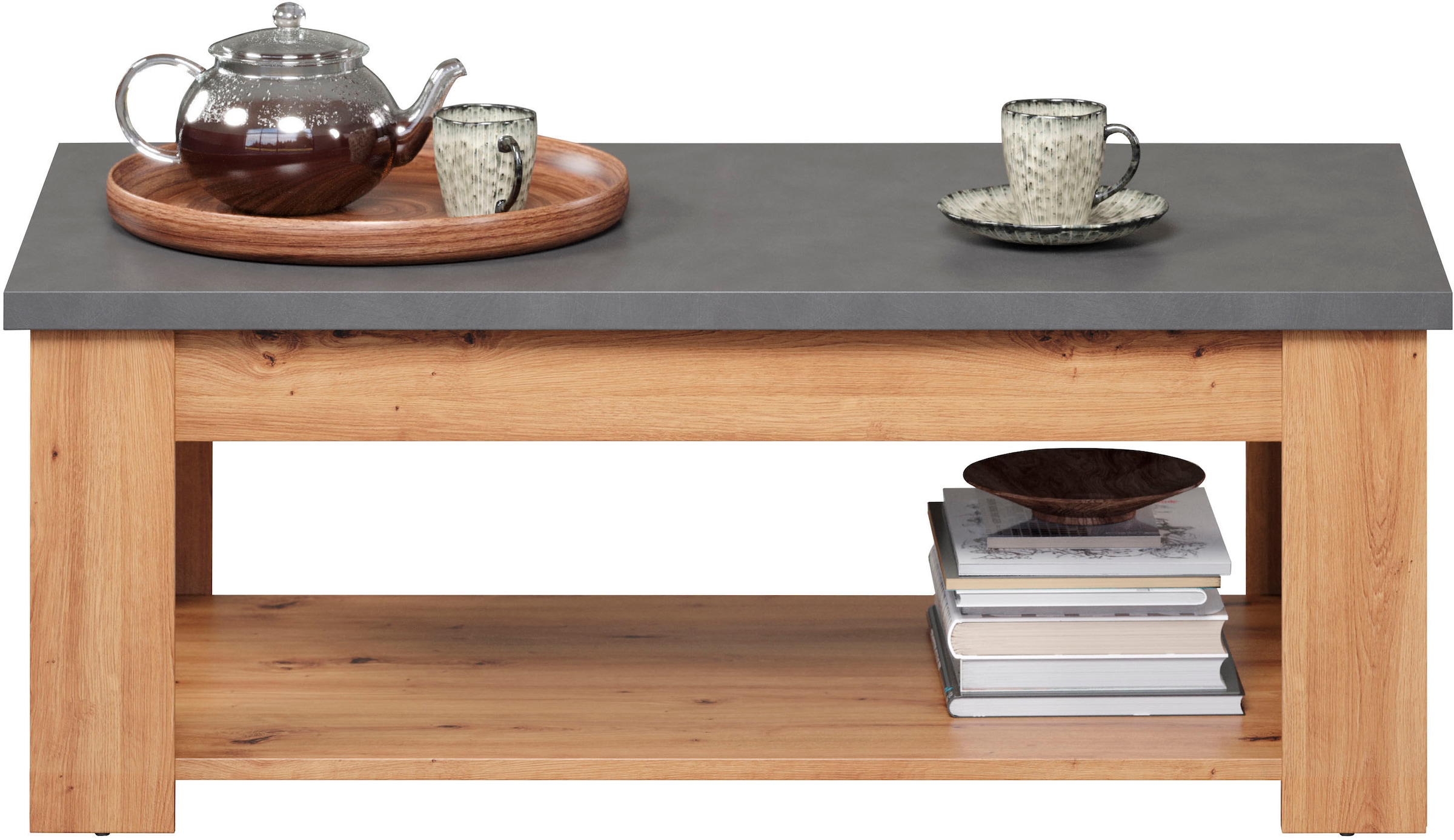 Home affaire Couchtisch »Ambres« 1 Stk. tlg. Couchtisch mit 1 offenem Fach - (B/T/H) 120/67/46 cm