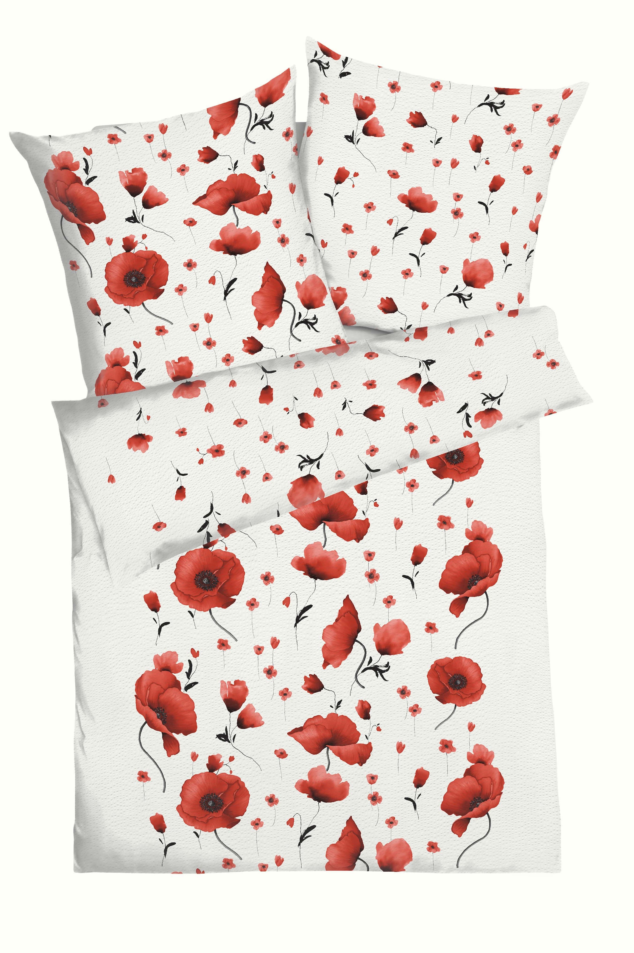 Image of Kaeppel Bettwäsche "Scarlett" 2 mit grossen Mohnblumen