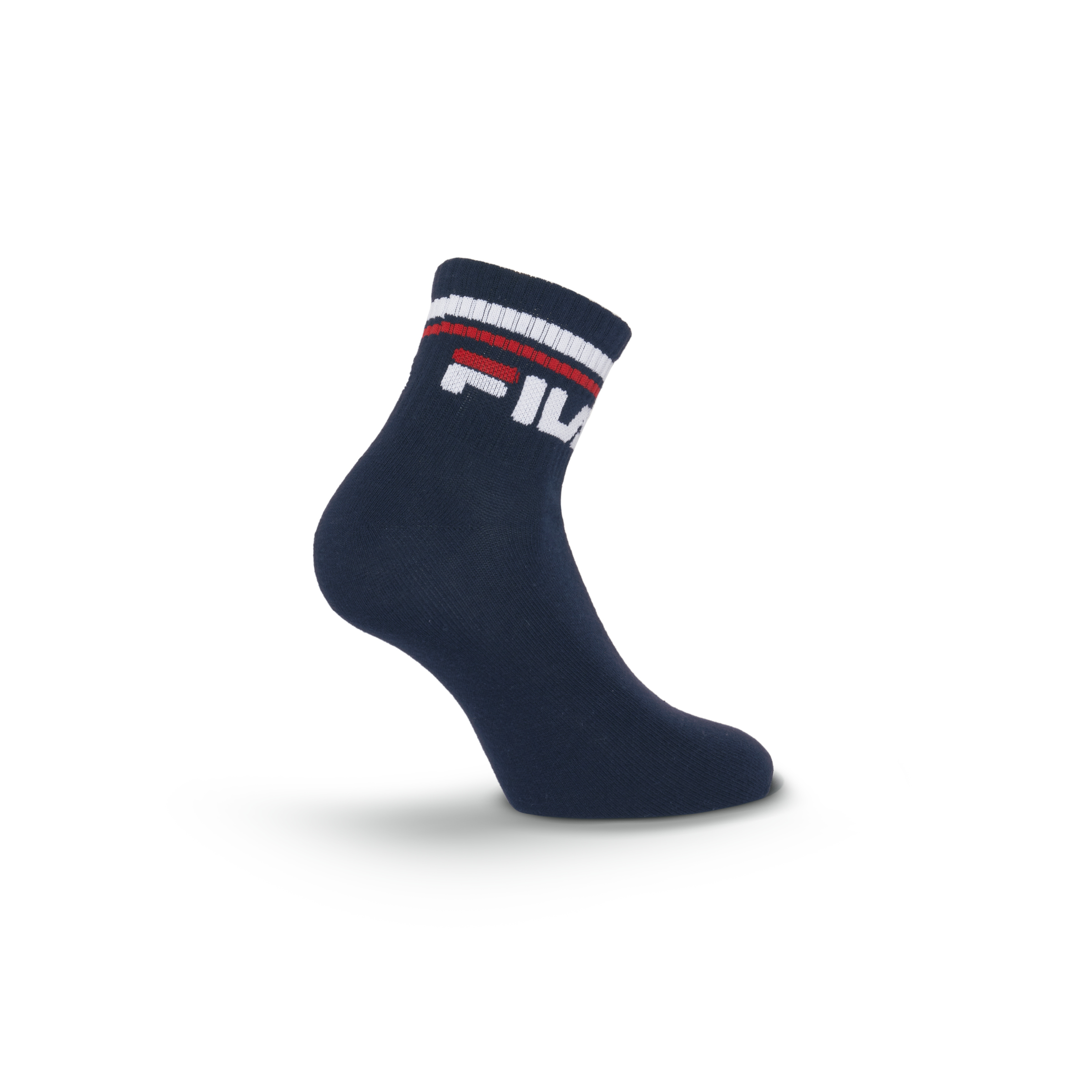 Fila Chaussettes courtes 3 Couple tlg. Cotton-Mix, Unisex, Kontraststreifen