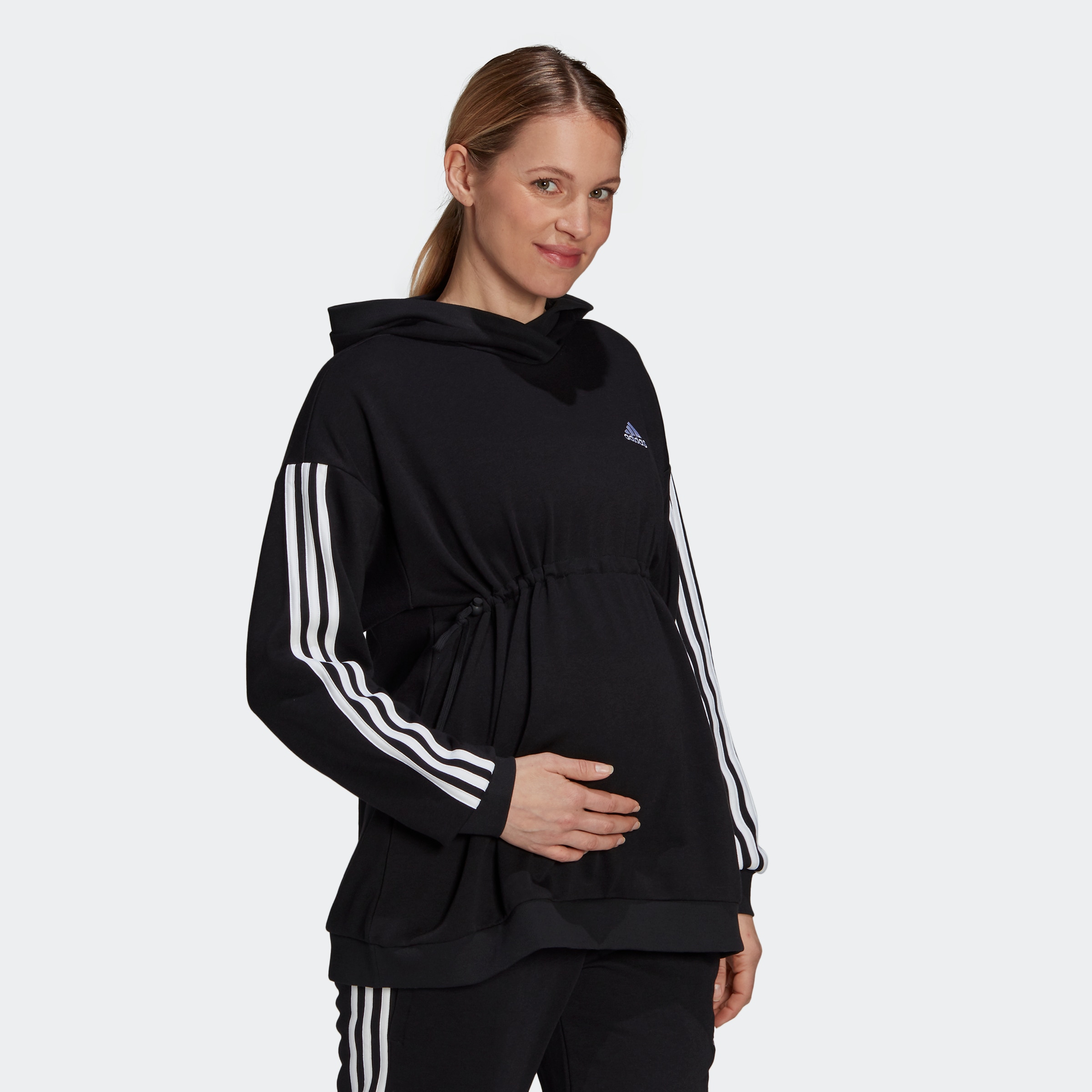 Image of adidas Performance Sweatshirt »ESSENTIALS COTTON 3-STREIFEN HOODIE – UMSTANDSMODE« bei Ackermann Versand Schweiz