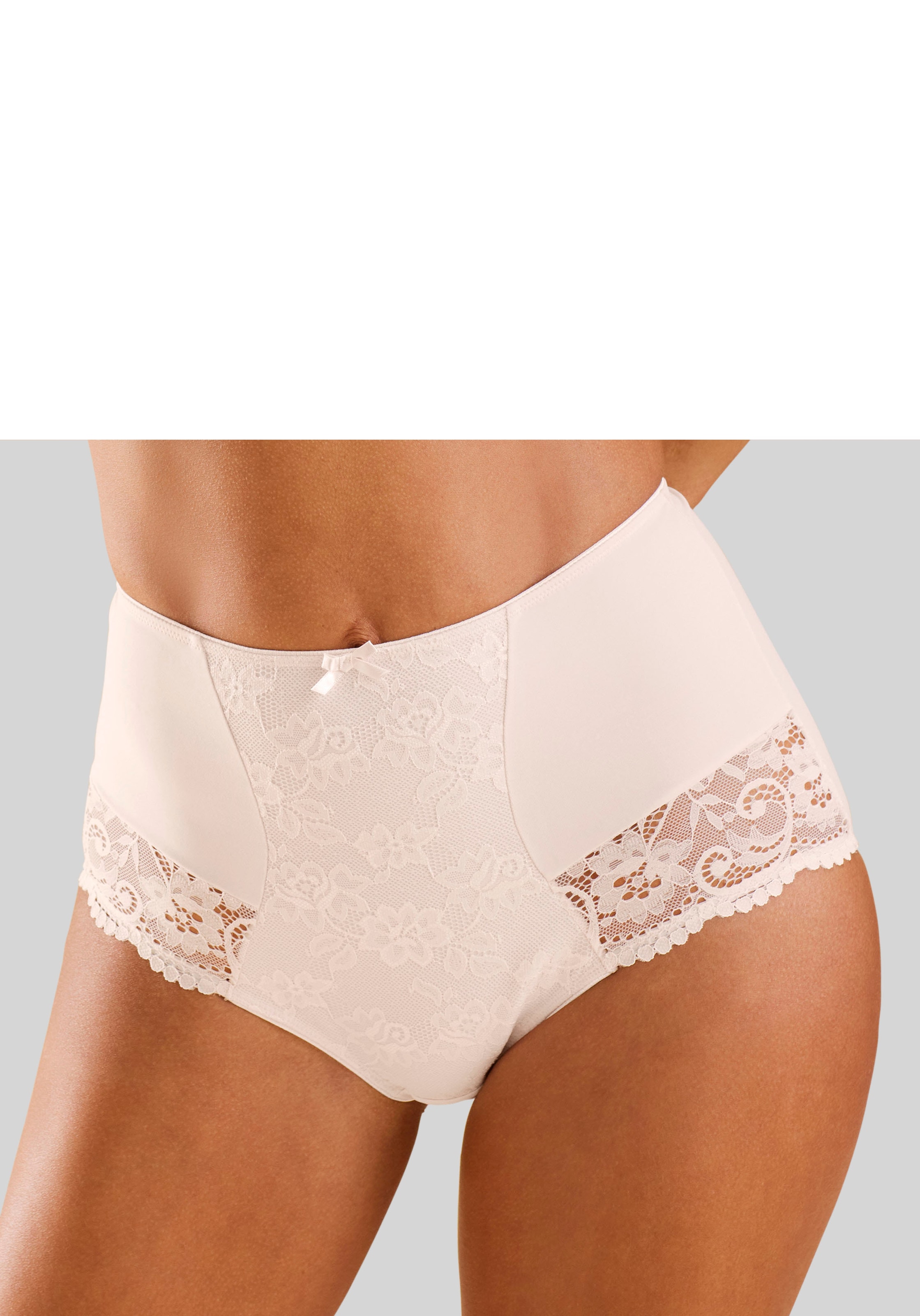 Image of Nuance by Lascana High-Waist-Panty mit Spitzeneinsätzen