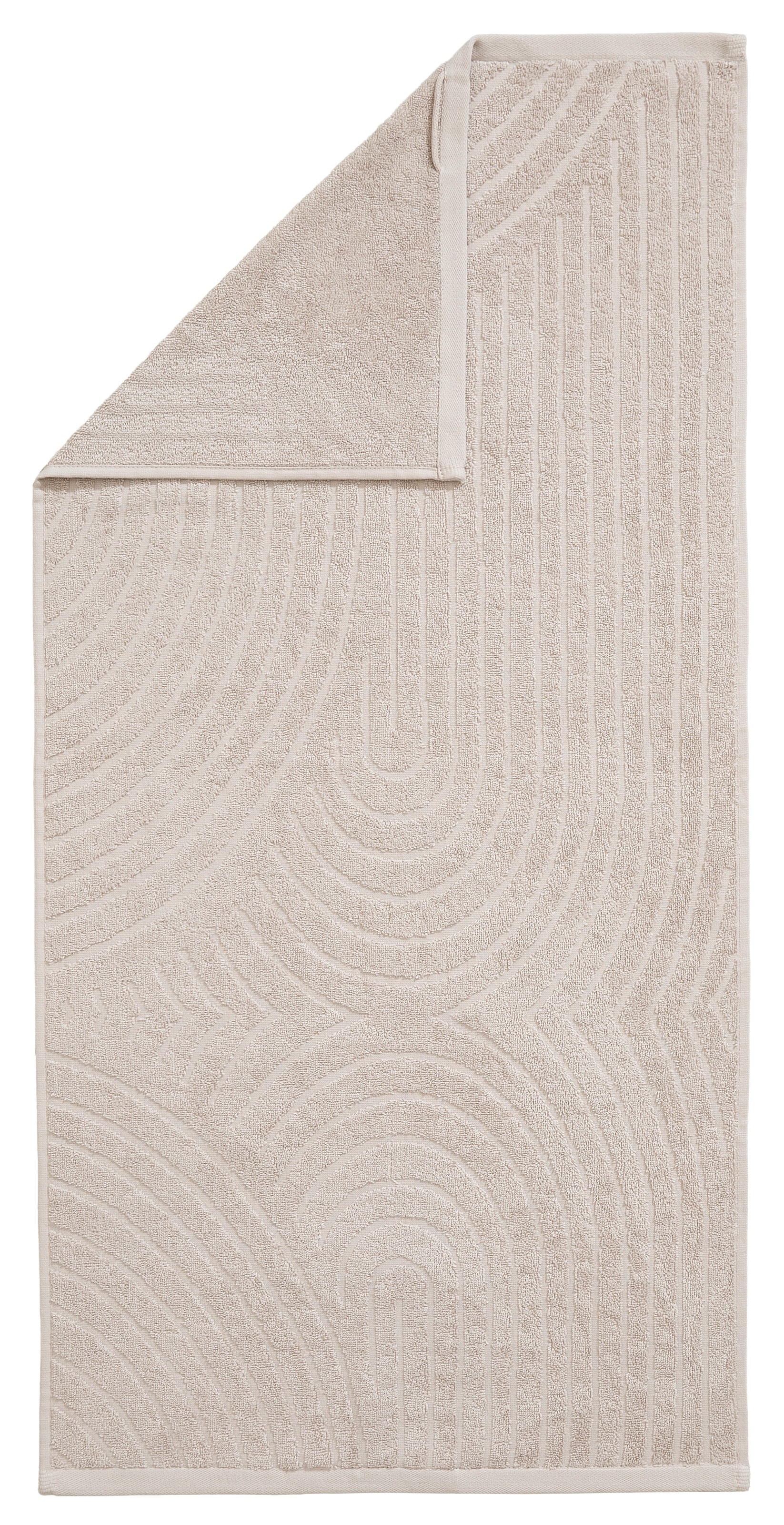 my home Set de serviettes »Handtuchset Ognon, Duschtücher, Handtücher, Gästetücher, Zen« Set 8 Frottee Handtücher mit Muster, Scandi, einfarbiges Handtuch-Set 100% Baumwolle