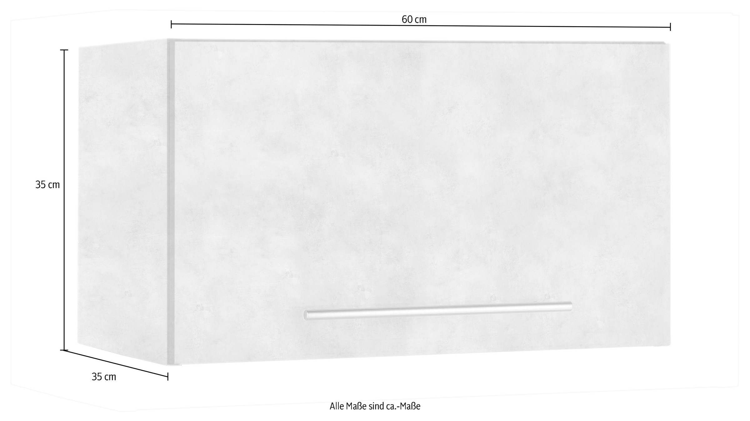 wiho Küchen Hängeschrank »Flexi2«, Breite 60 cm, mit 1 Tür, rechts/links wechselbar