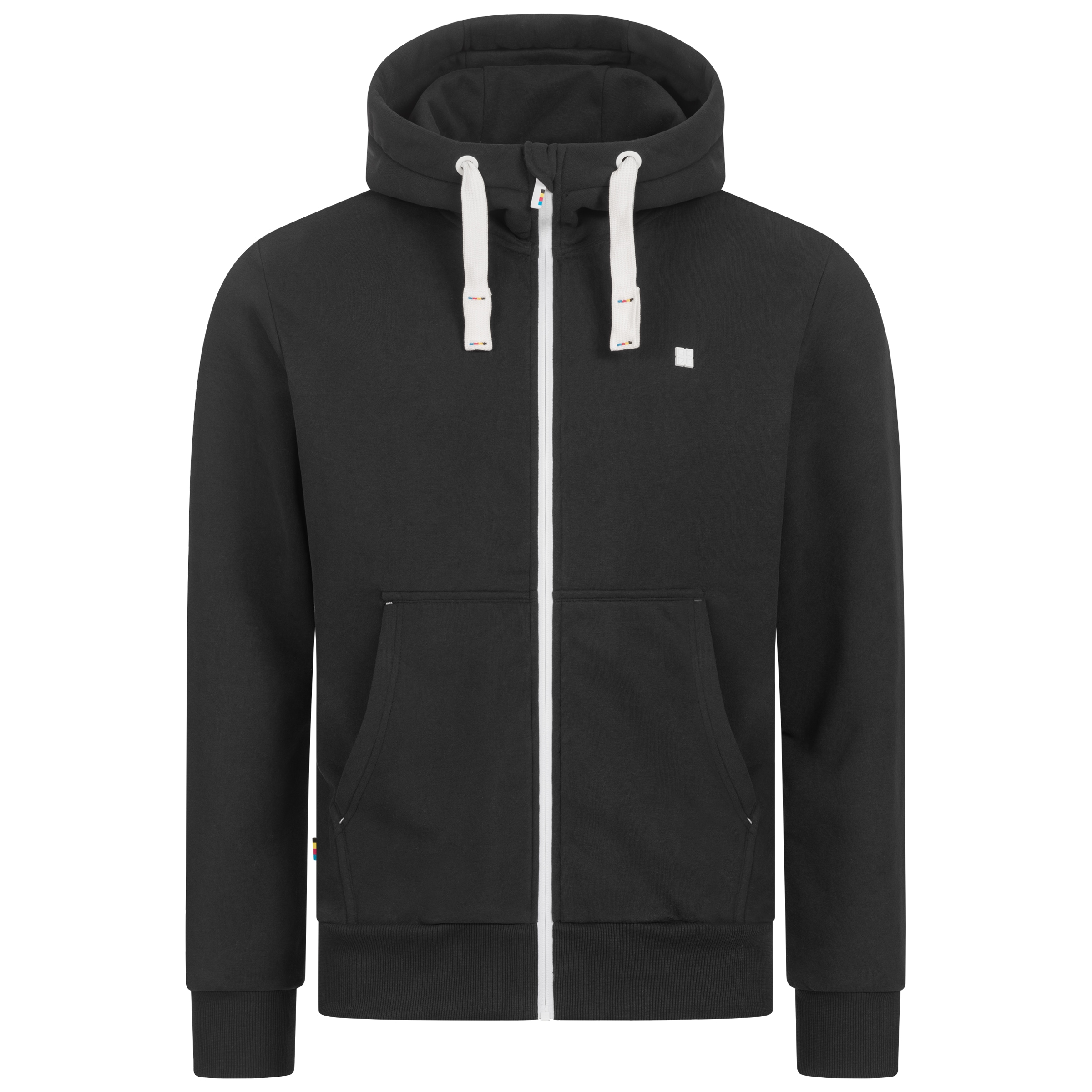 Image of DEPROC Active Kapuzensweatshirt "FinnCMYK II MEN", weiche Fleecejacke mit Kängurutasche