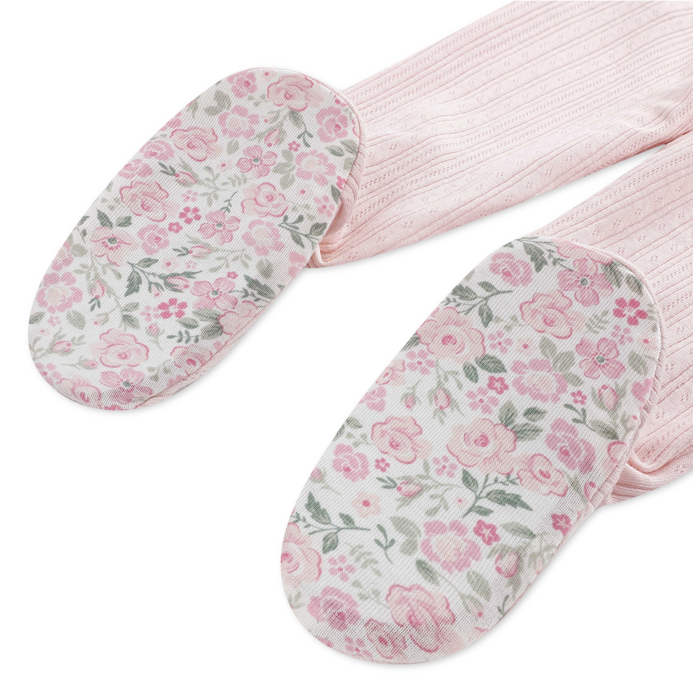 HUGGIES babywear Shirt, Hose, Jacke & Mütze »HUGG FOOTED PANT SET + ATTACHM« Set, 3 Mütze-Hose mit Füssen/Jacke mit floralem Muster / für Girls