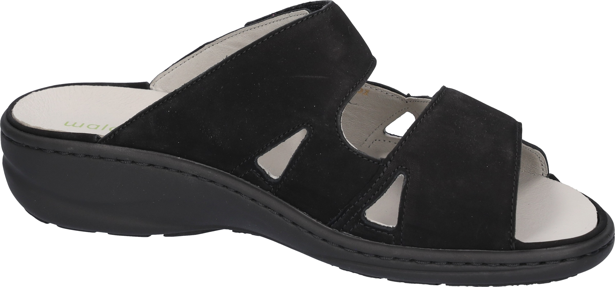 Waldläufer Pantolette »HERIA«  chaussure d'été, chaussure confort, chausson largeur H, avec fermetures velcro