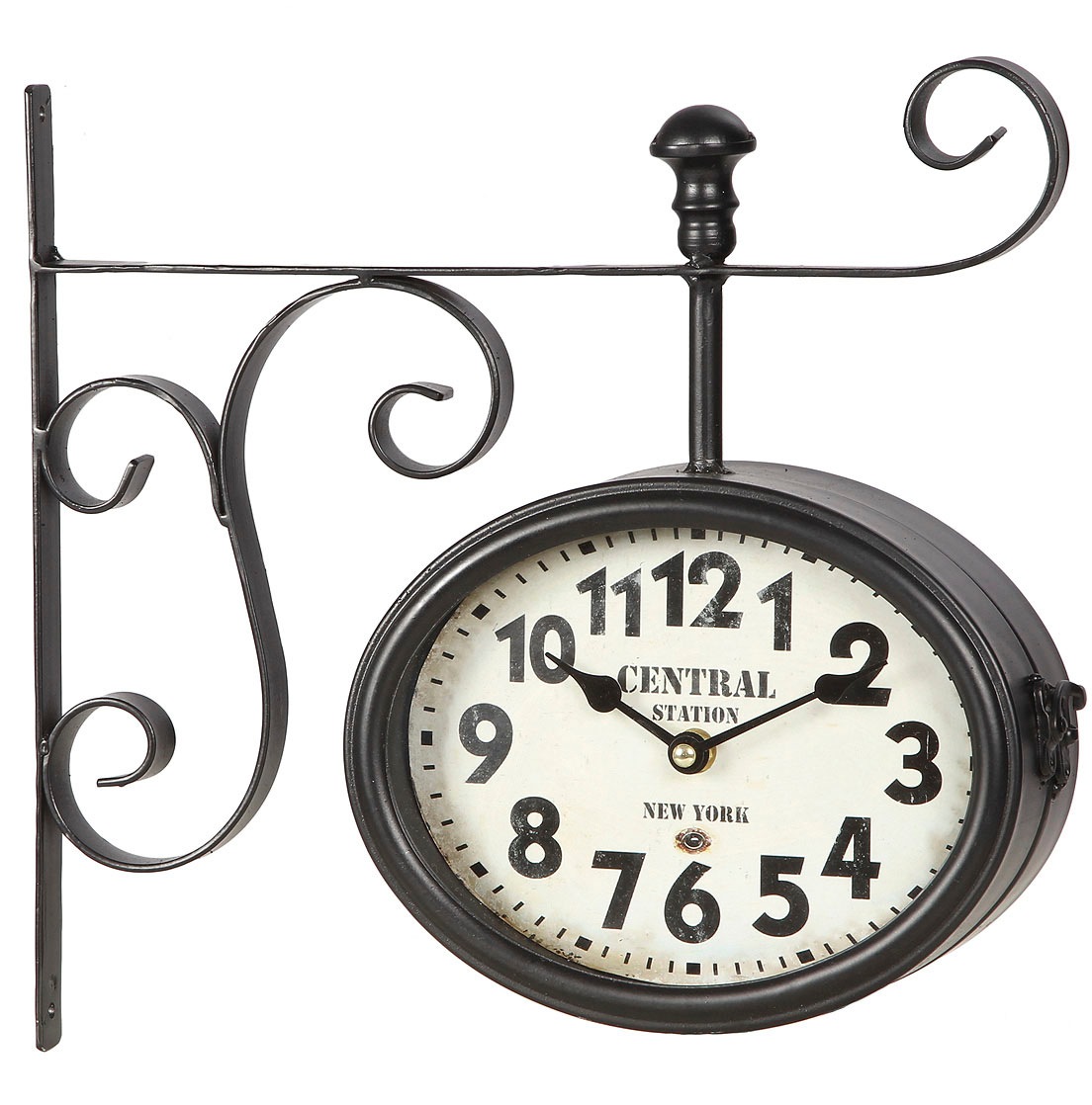 Image of Ambiente Haus Wanduhr »Bahnhofsuhr aus metall 33cm« bei Ackermann Versand Schweiz