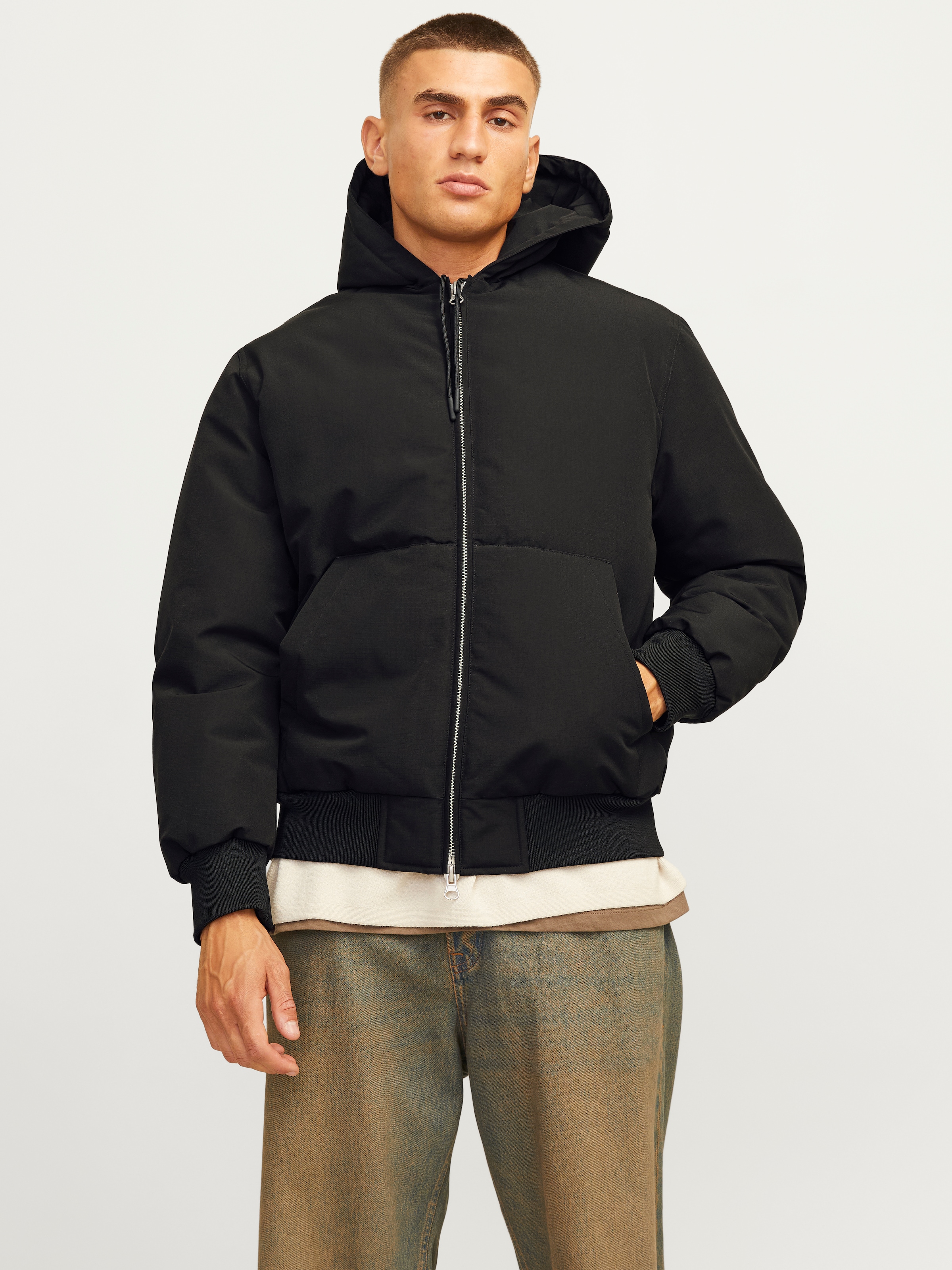 Image of Jack & Jones Bomberjacke "JCOCOLLECTIVE BOMBER JACKET SN" mit Kapuze