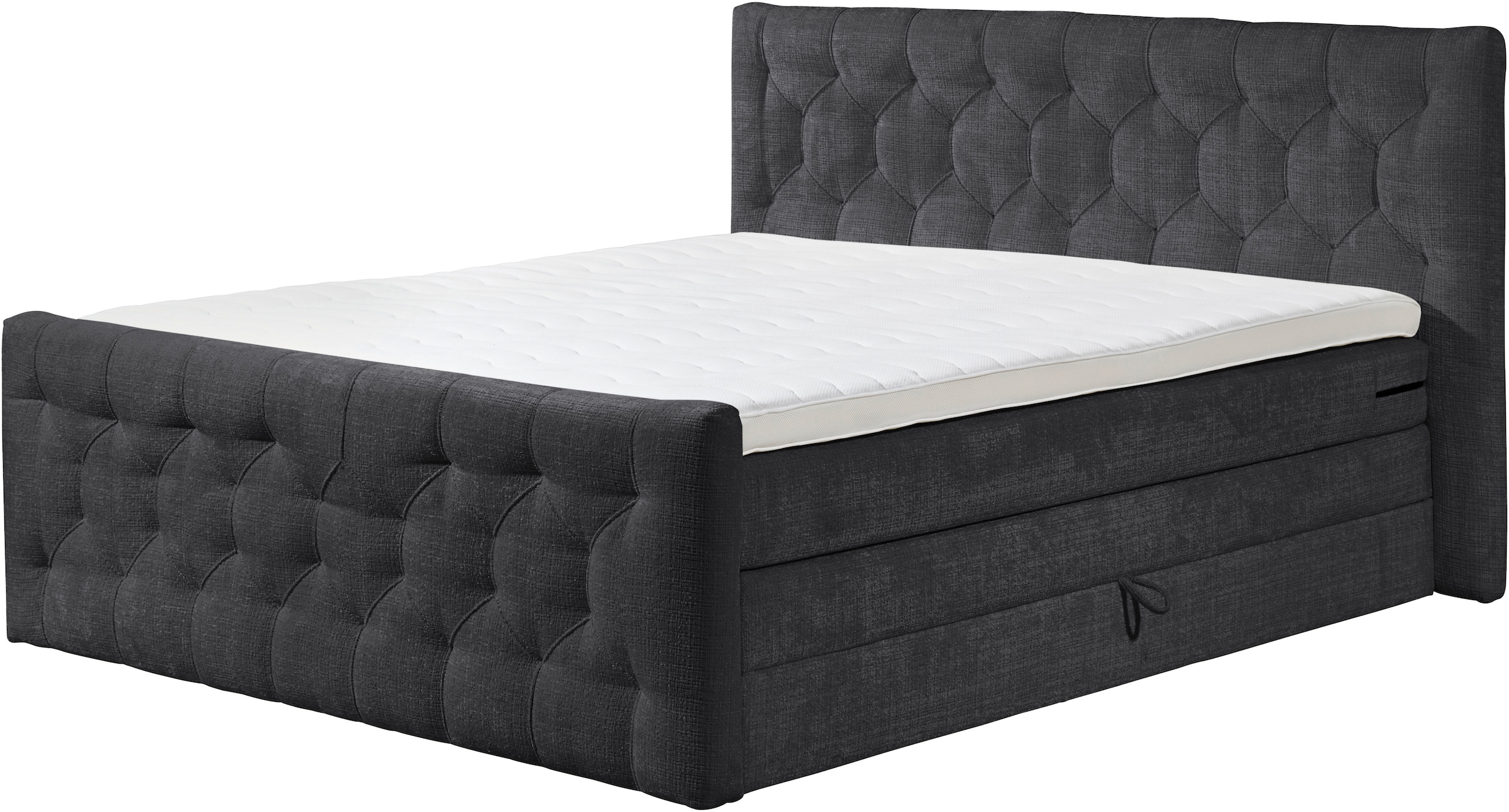 ED EXCITING DESIGN Boxspringbett »"Cashfield", OTTOs Choice! Topseller inkl. zwei Bettkästen & Topper«, erhältlich in den Grössen 160x200cm und 180x200cm