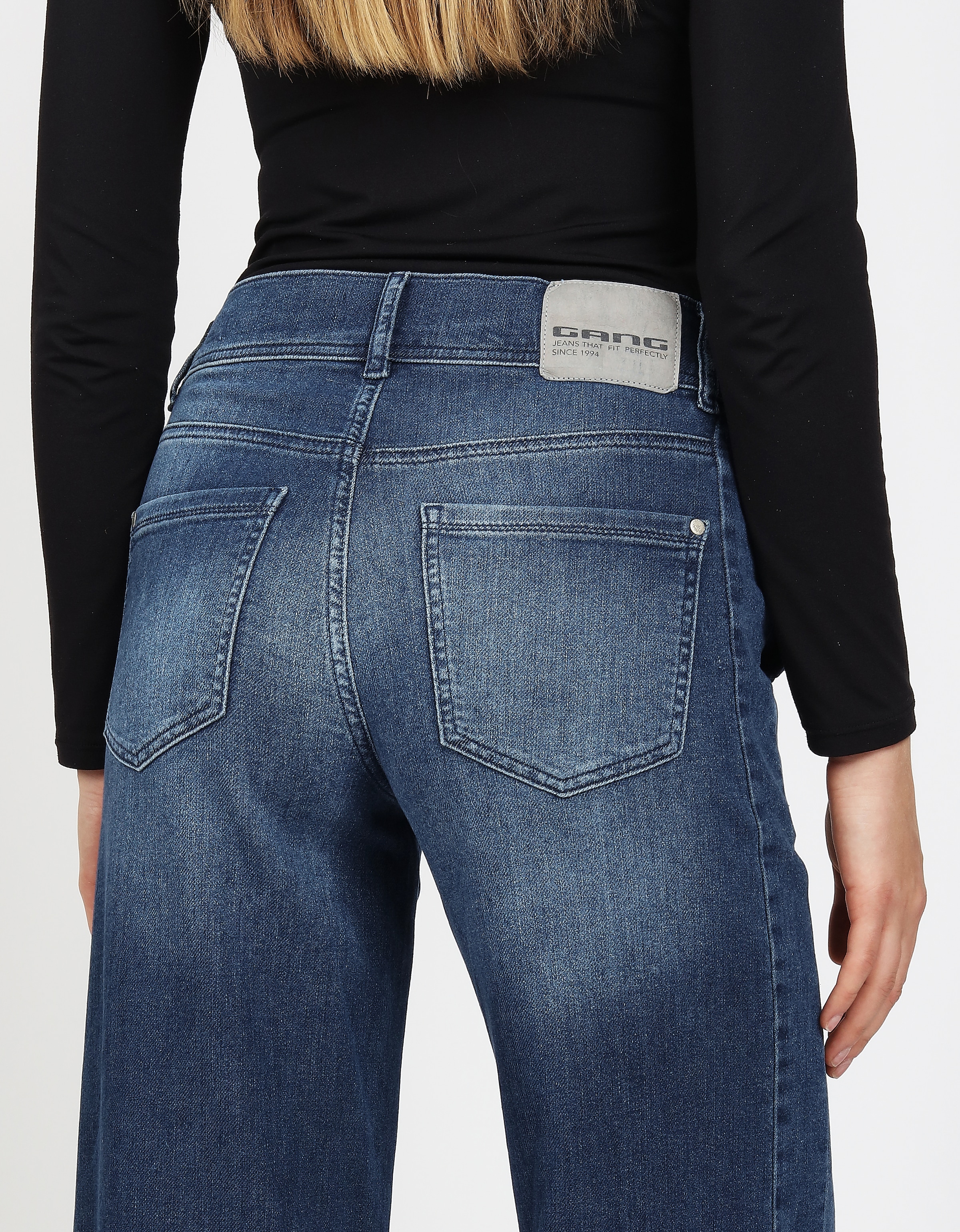 GANG Jeans large »94PAIGE WIDE« mit eingesetztem Seitenstreifen