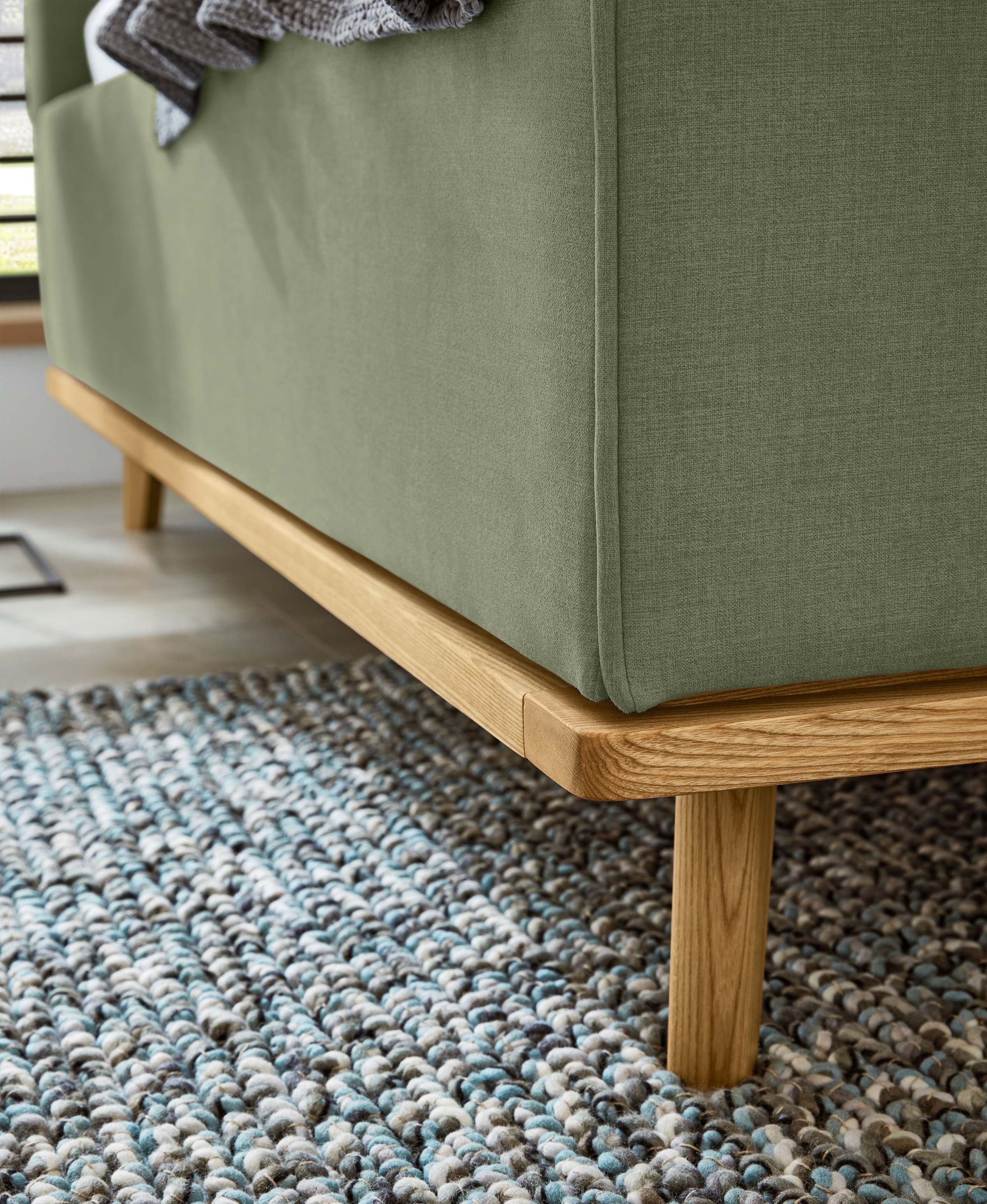 Musterring Polsterbett »Delphi« Eicherahmen massiv, Kopfteil mit Steppung