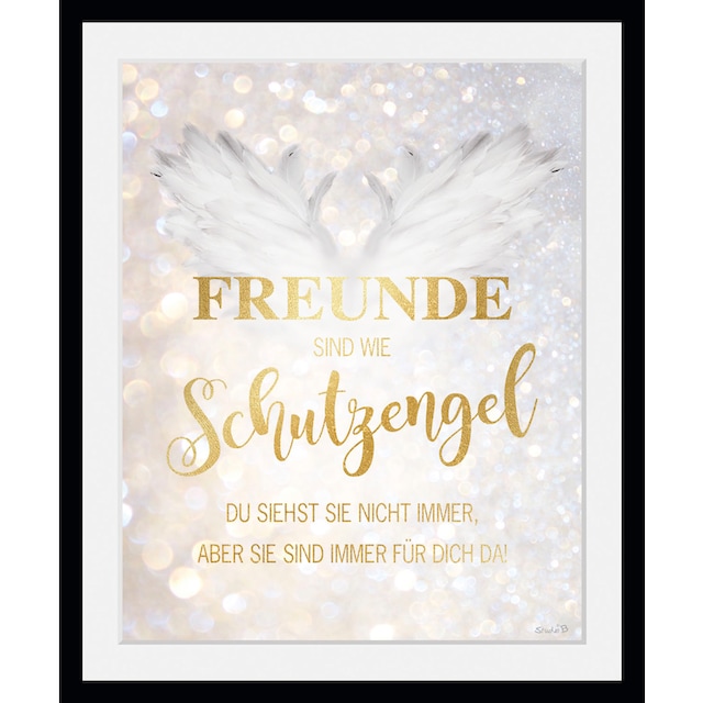 queence Bild »Freunde sind wie Schutzengel«, Sprüche & Texte, (1 St.)  Découvrir sur