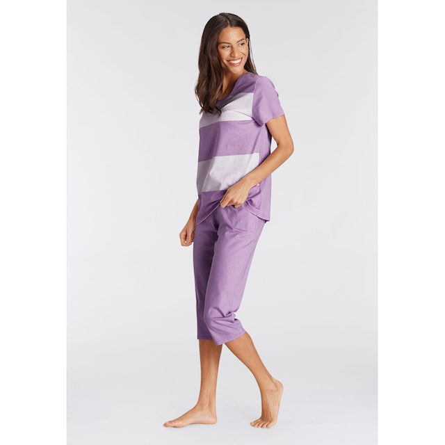 ♕ Triumph Schlafanzug, (Set, 2 tlg.), Capri-Pyjama aus reiner Baumwolle  versandkostenfrei bestellen