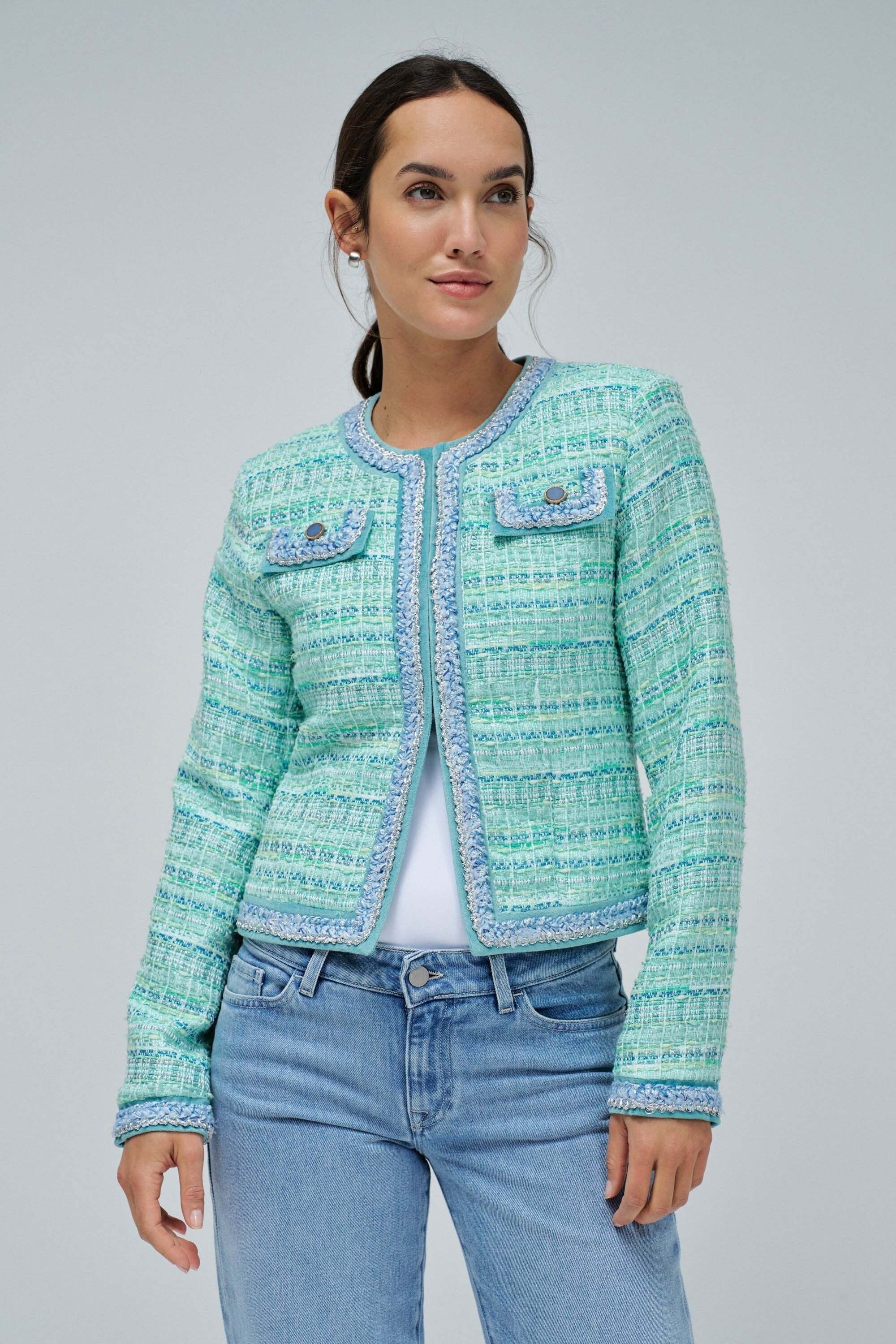 Salsa Kurzjacke »Salsa Jeans Jacke Colorful Tweed Chanel-Style Jacket«
