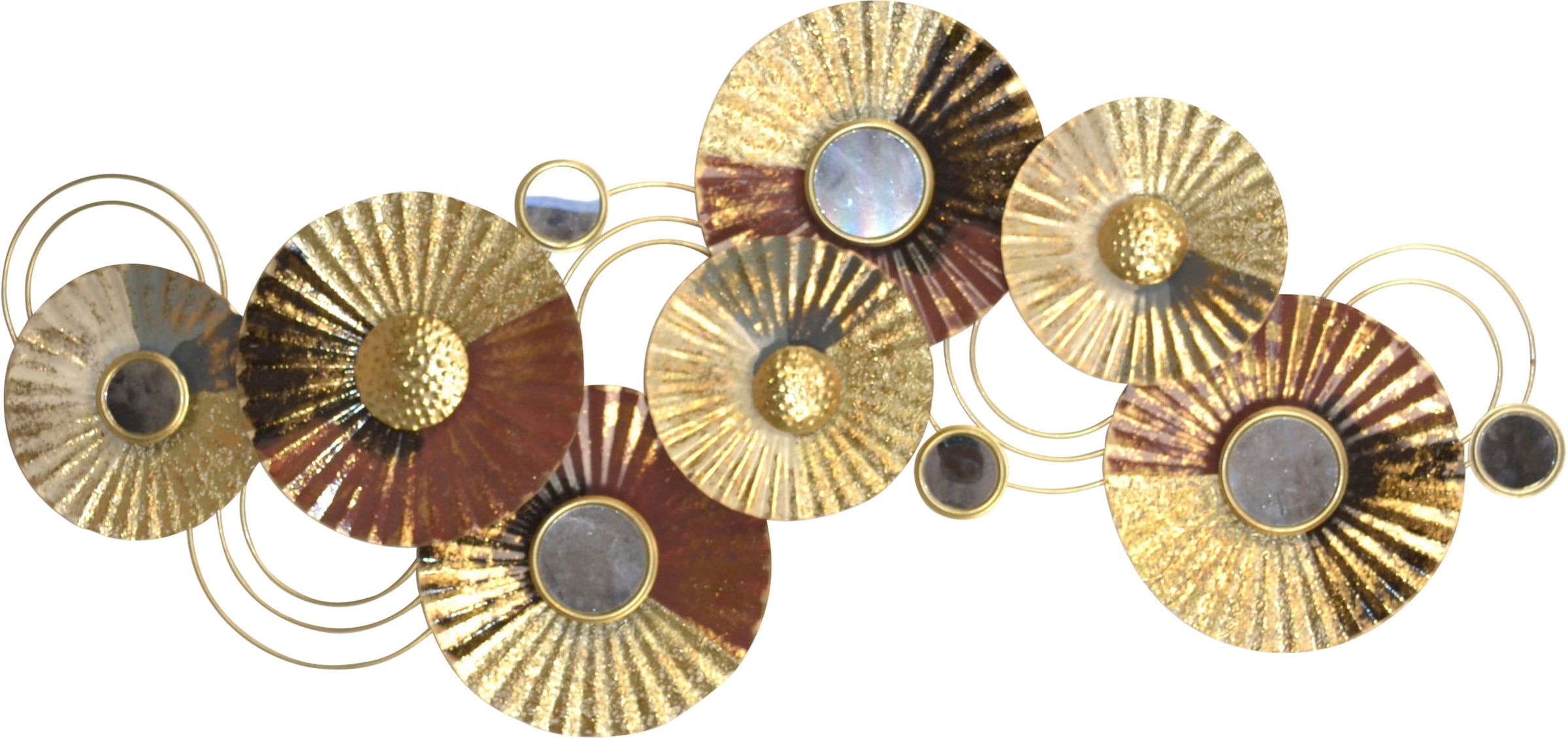 Image of HOFMANN LIVING AND MORE Wanddekoobjekt "Wanddekoration" aus Metall, metallicfarben