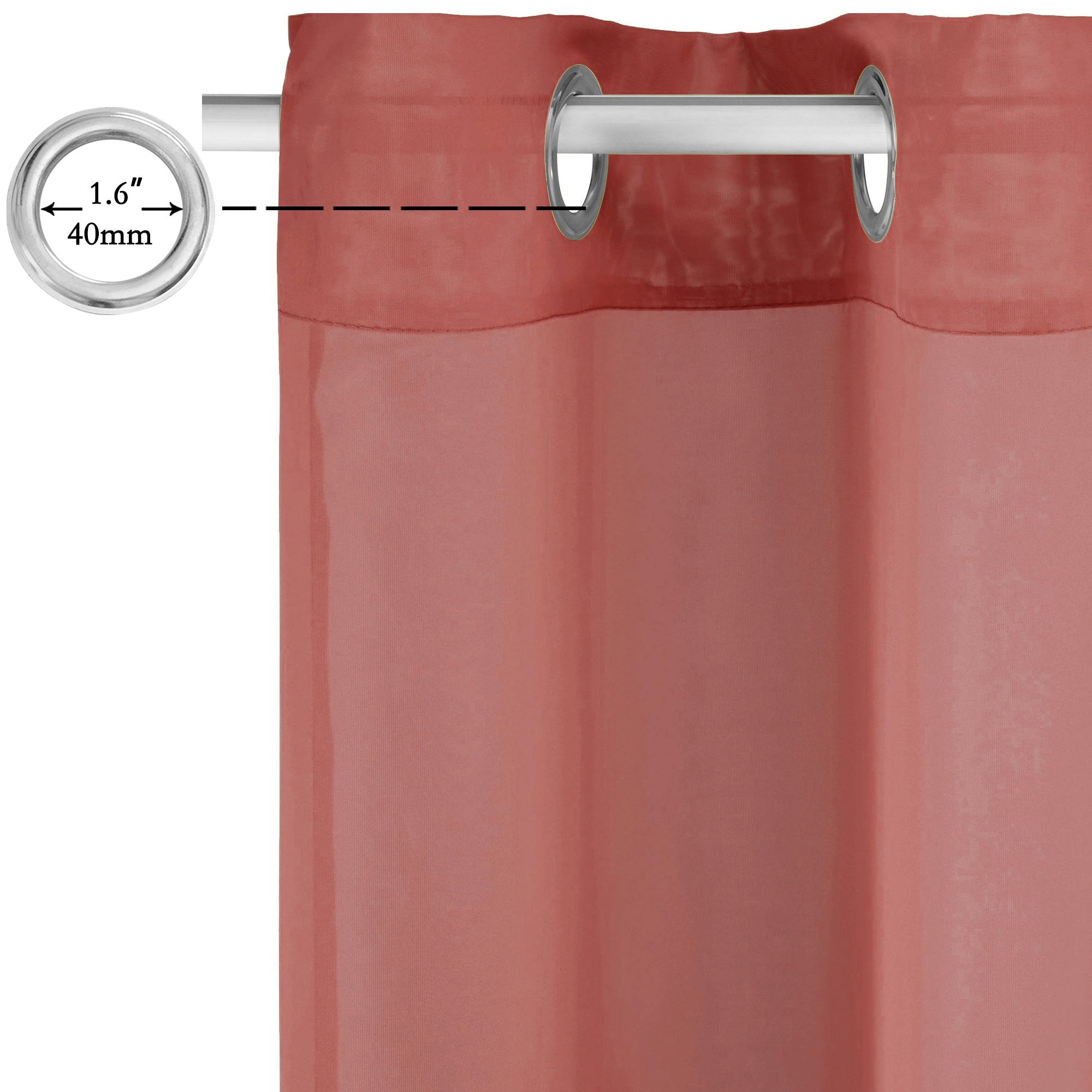 GOODproduct Gardine »XANA« Ösen 1 Stk. tlg. Bestseller, einfarbig, 1 bzw. 2er Set, pflegeleicht, Bestseller!